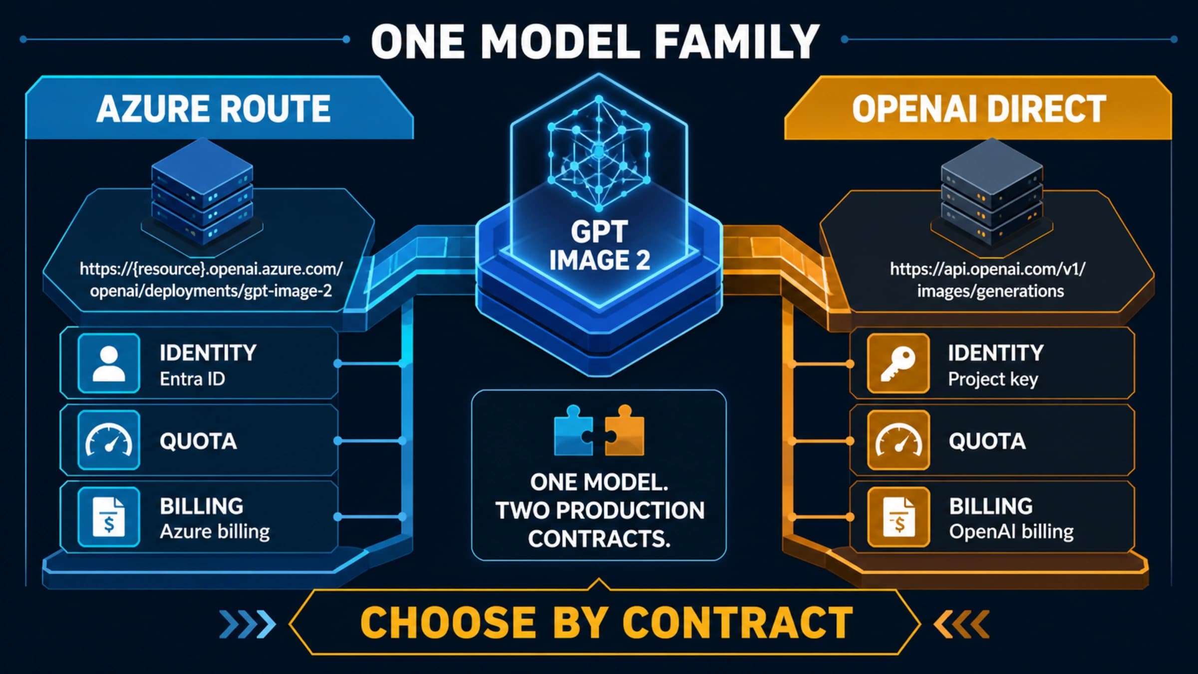 Azure and OpenAI direct operational routes around one GPT Image 2 capability
