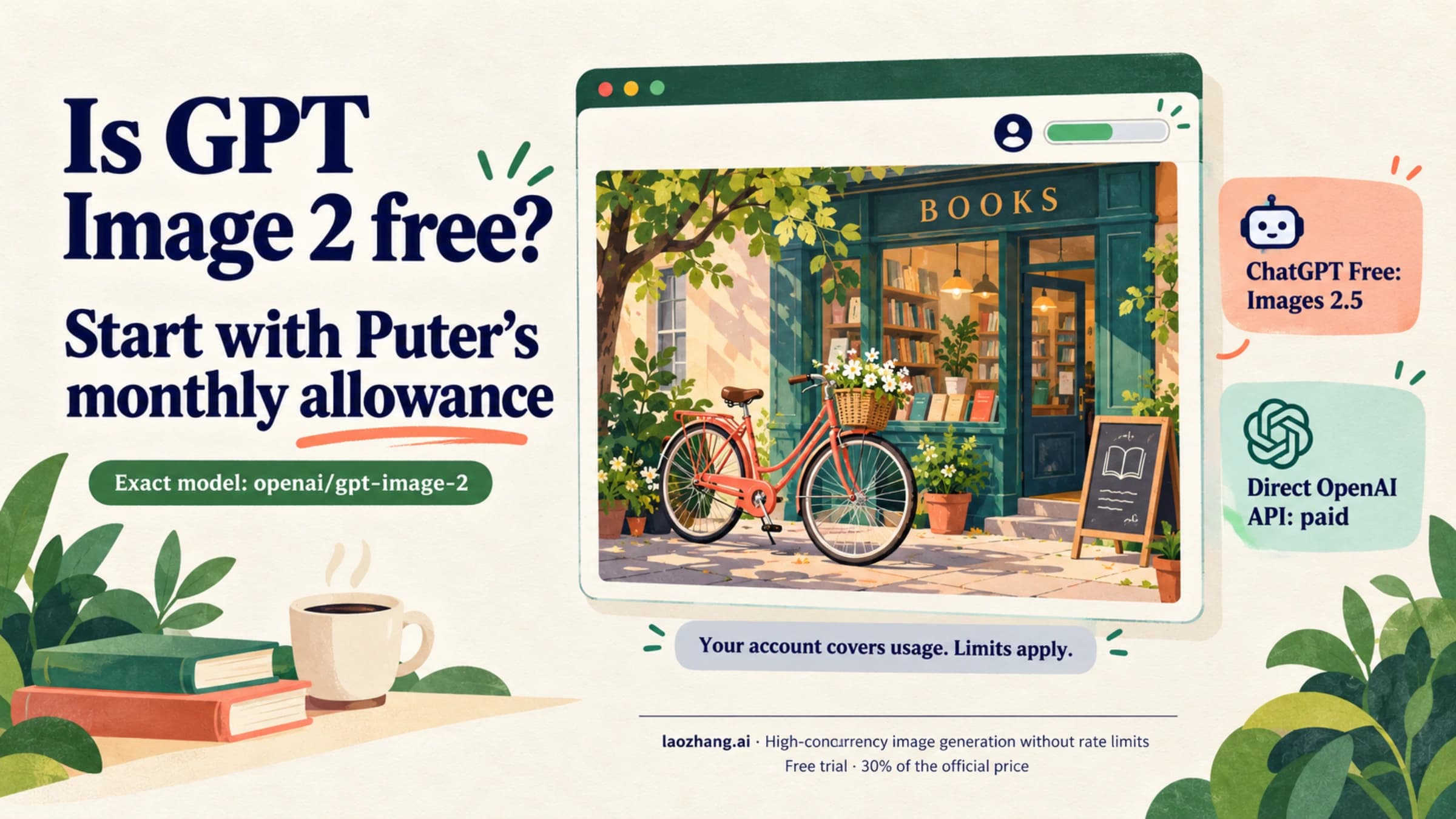 Ways to access GPT Image 2, comparing free allowances, user accounts, and paid API access