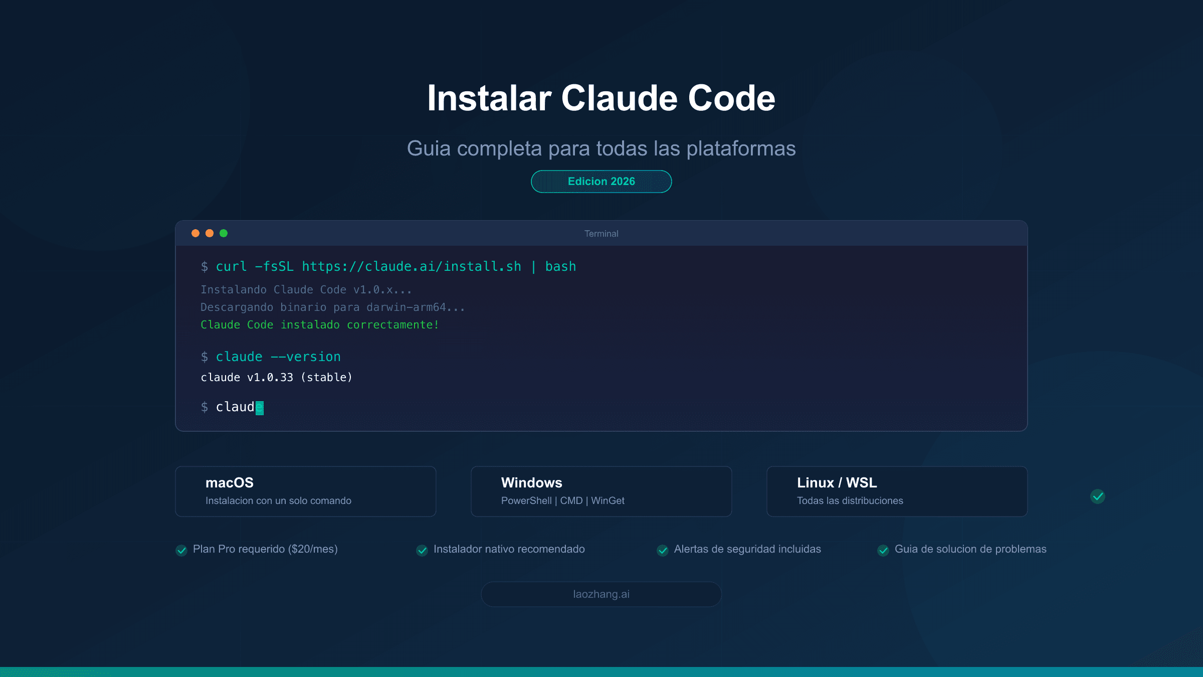 Cómo instalar Claude Code guía completa para todas las plataformas