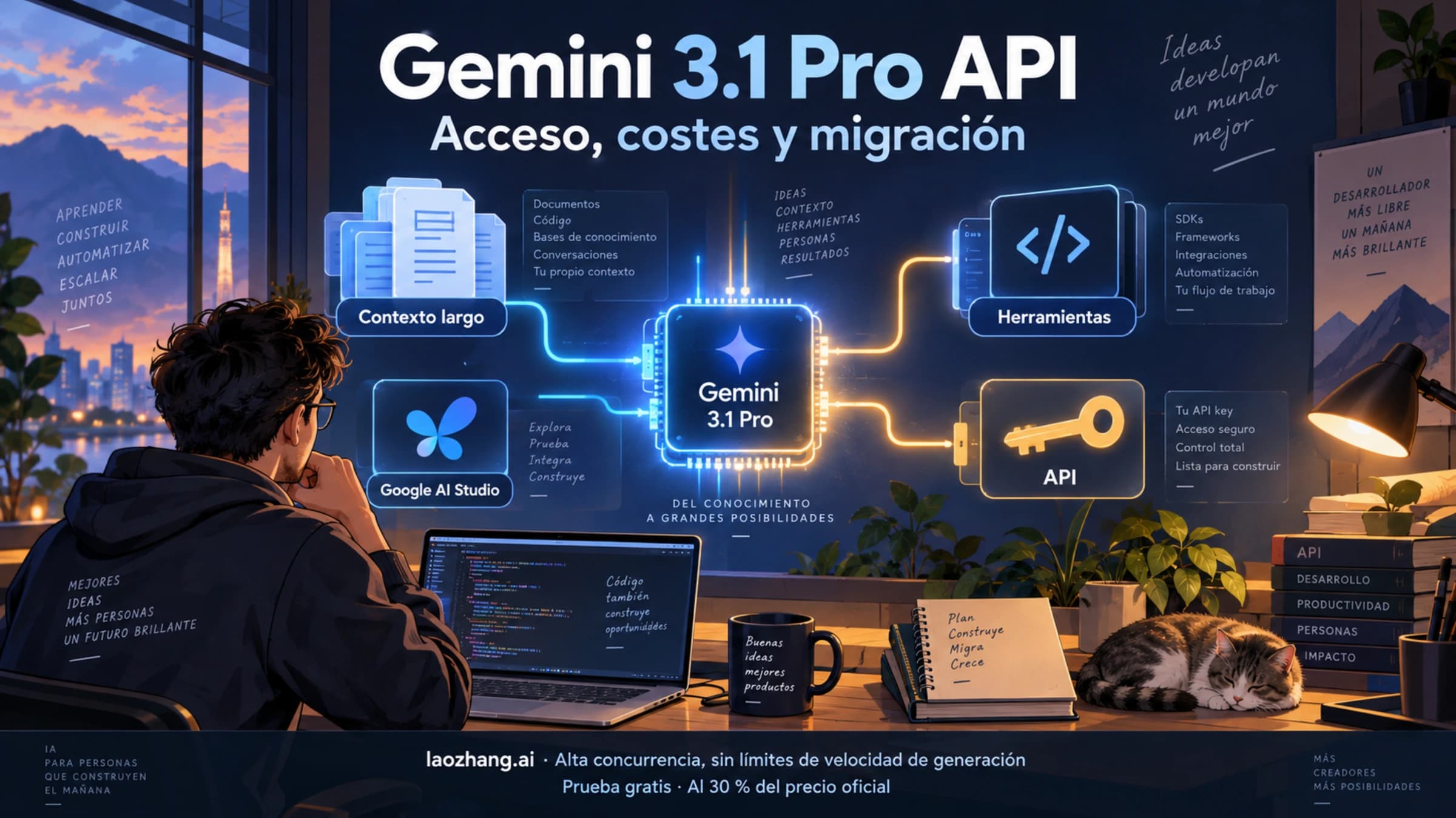 Gemini 3.1 Pro API: acceso, costes y migración