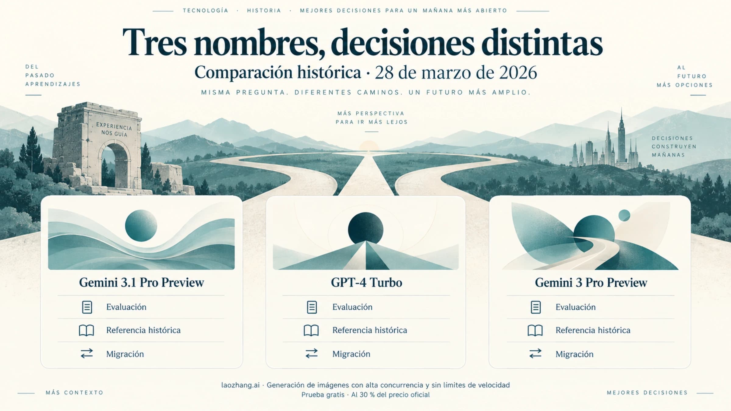 Comparación histórica de tres modelos y sus distintos papeles para desarrolladores