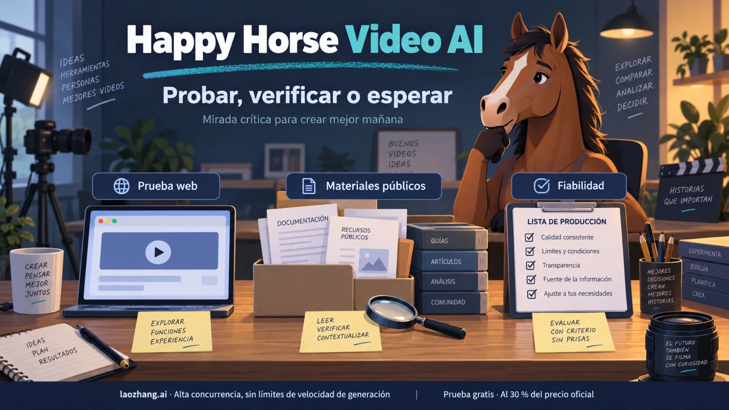 Happy Horse Video AI: probar una experiencia, verificar materiales y evaluar fiabilidad