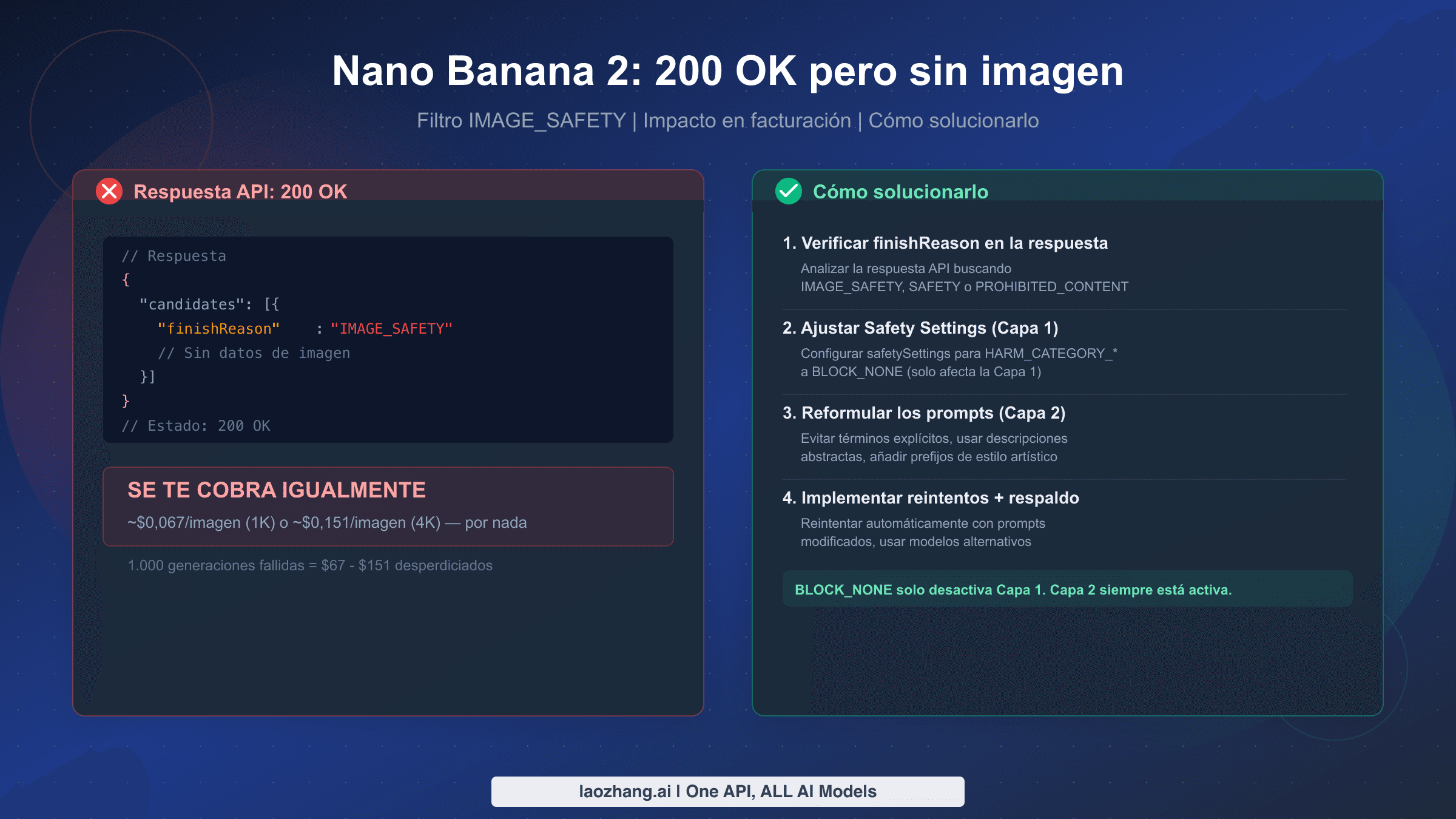 Guía de resolución de problemas de Nano Banana 2 200 OK sin imagen