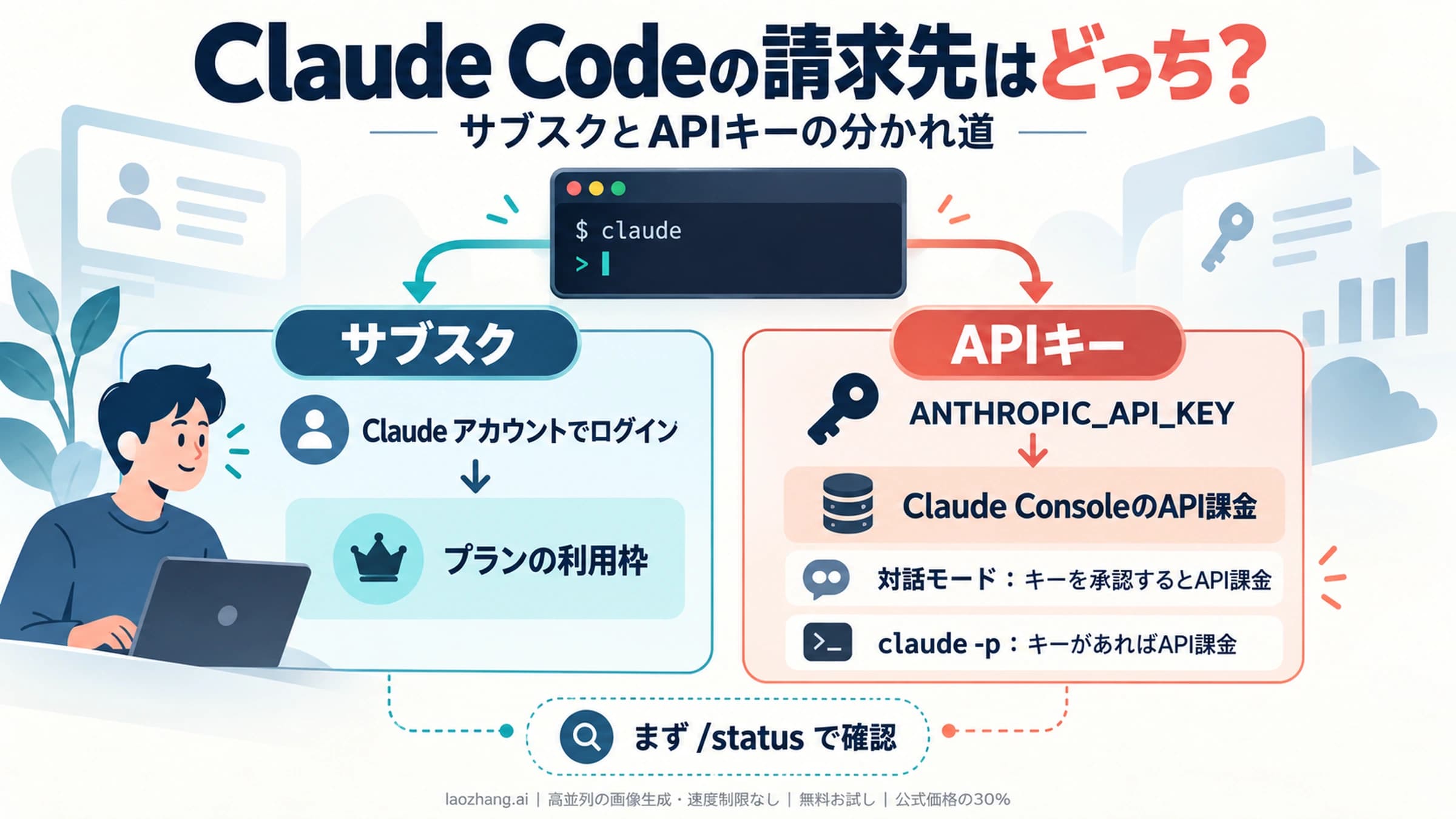 Claude Codeのサブスク経路とAPI課金経路