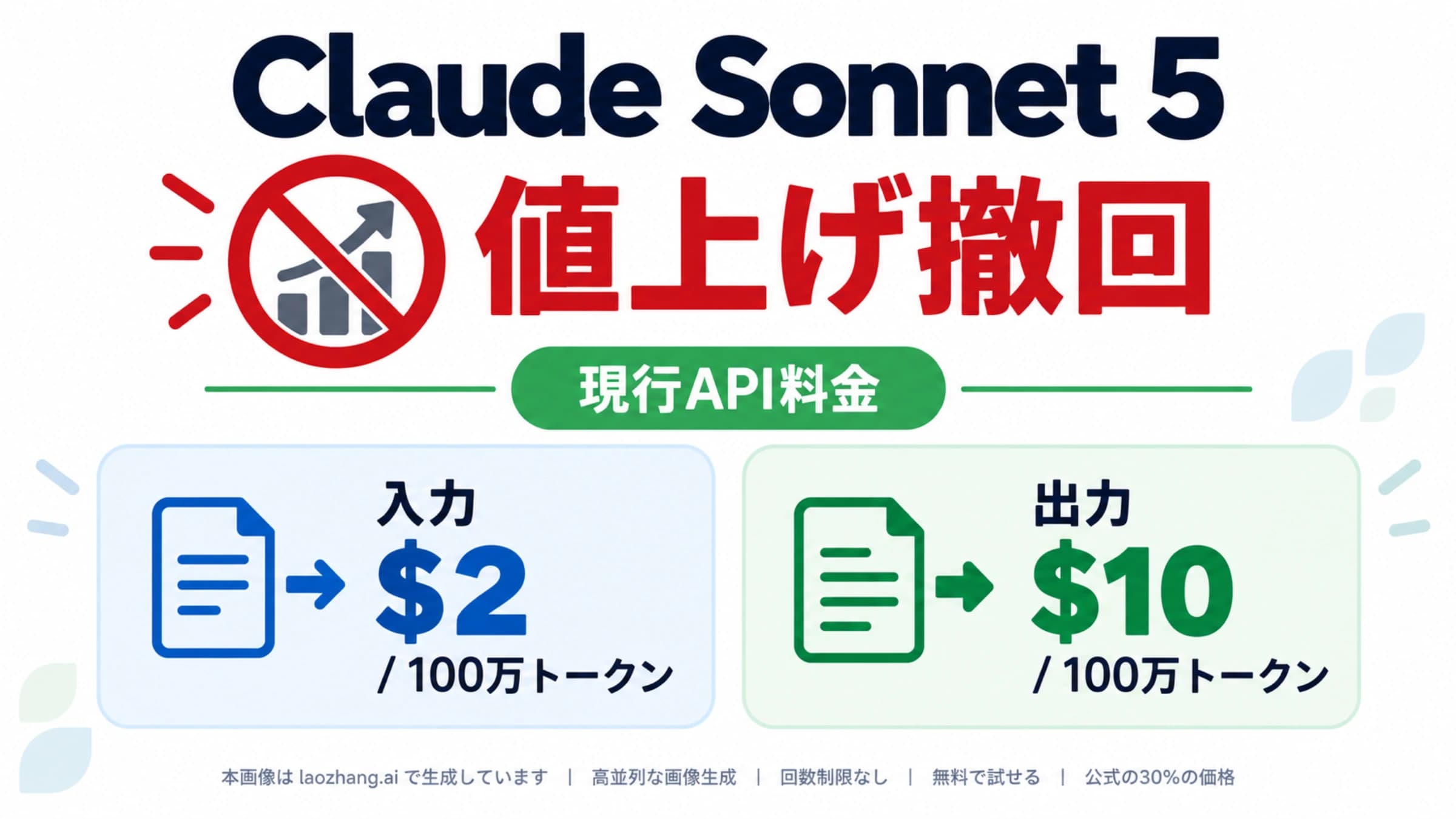 Claude Sonnet 5の料金据え置きとAPI予算の見直し