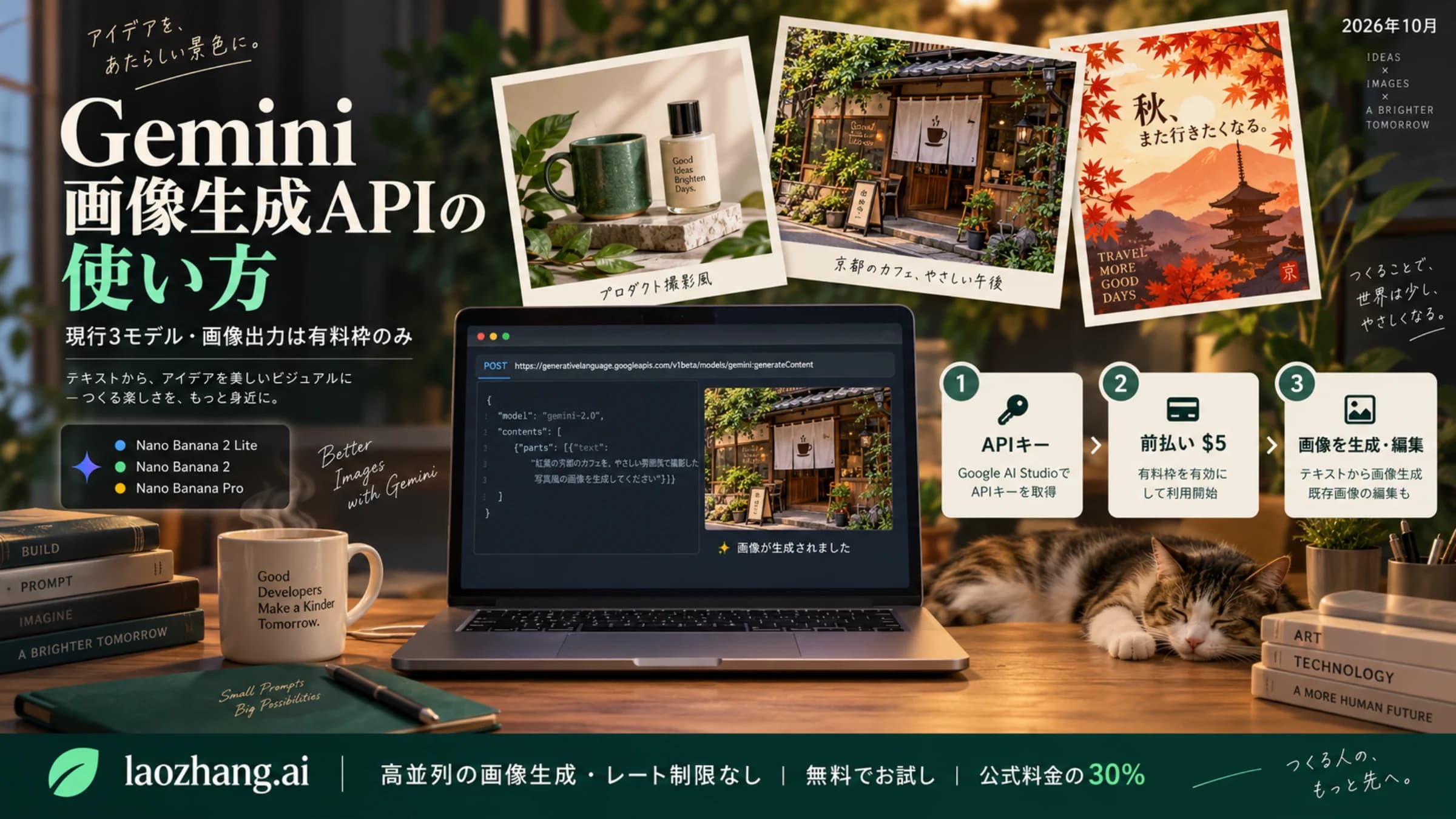 Gemini画像生成APIを有料枠で始める流れと現行3モデル