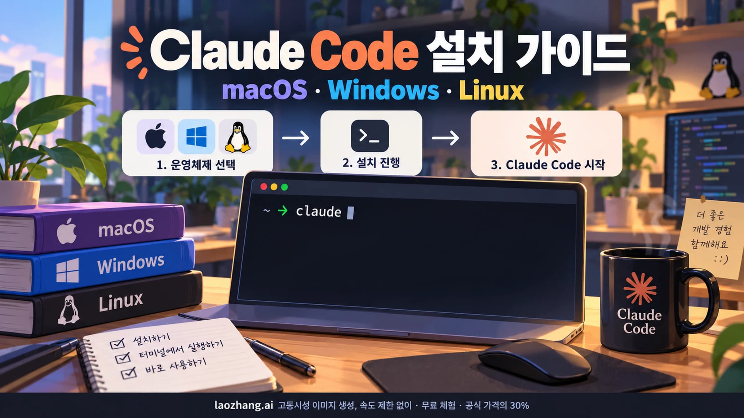 Claude Code 전 플랫폼 설치 가이드
