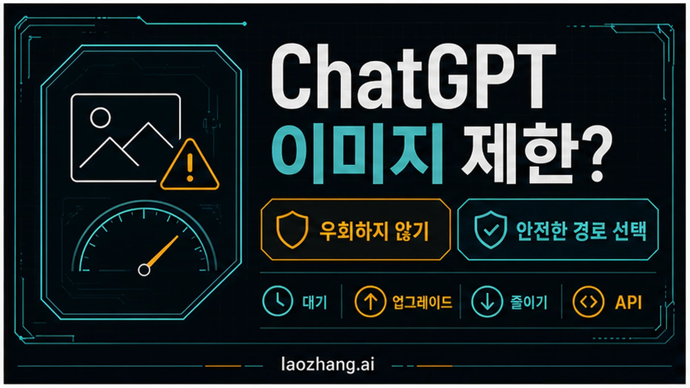 ChatGPT 이미지 제한 이후 안전한 선택지를 보여주는 기술 정보 보드