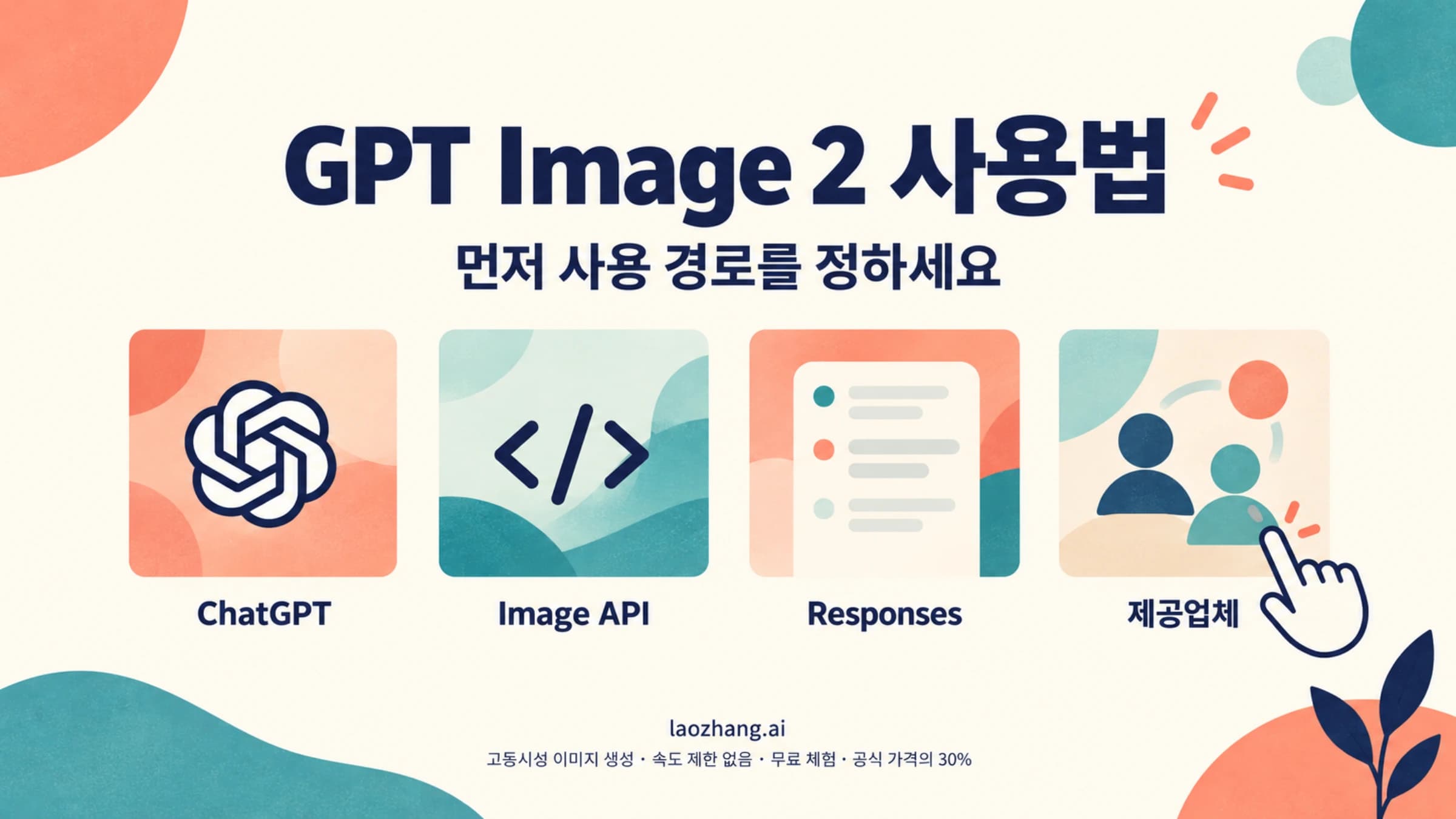 GPT Image 2의 ChatGPT, Image API, Responses, 제공업체 사용 경로