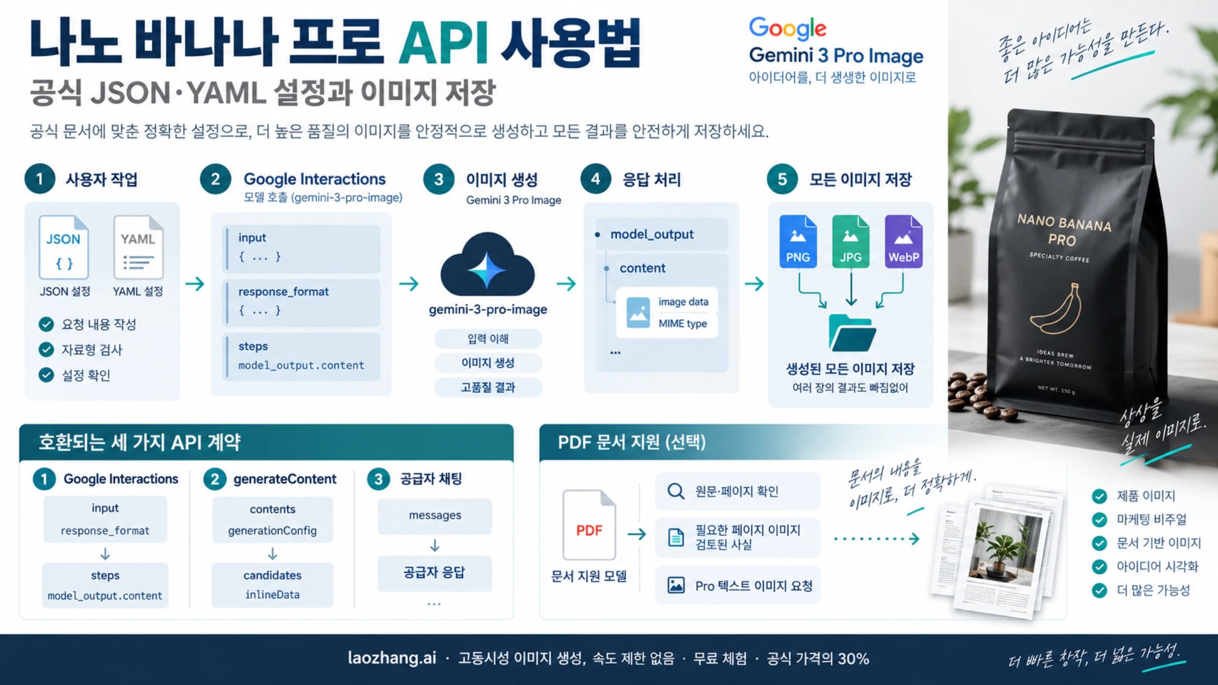앱 JSON·YAML에서 API 계약을 선택하고 모든 응답 이미지를 저장하는 흐름