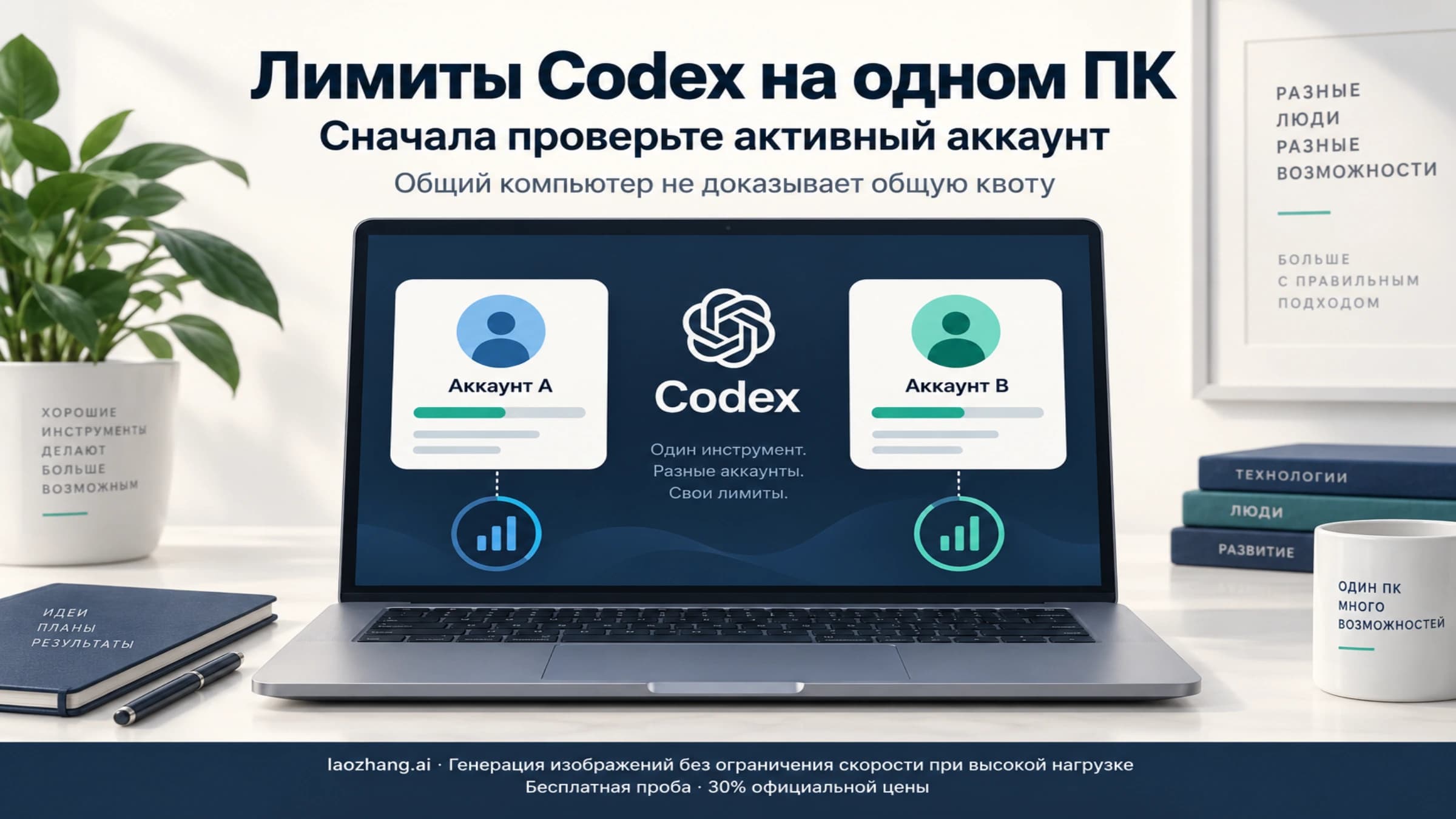 Сначала проверьте активный аккаунт Codex на общем компьютере