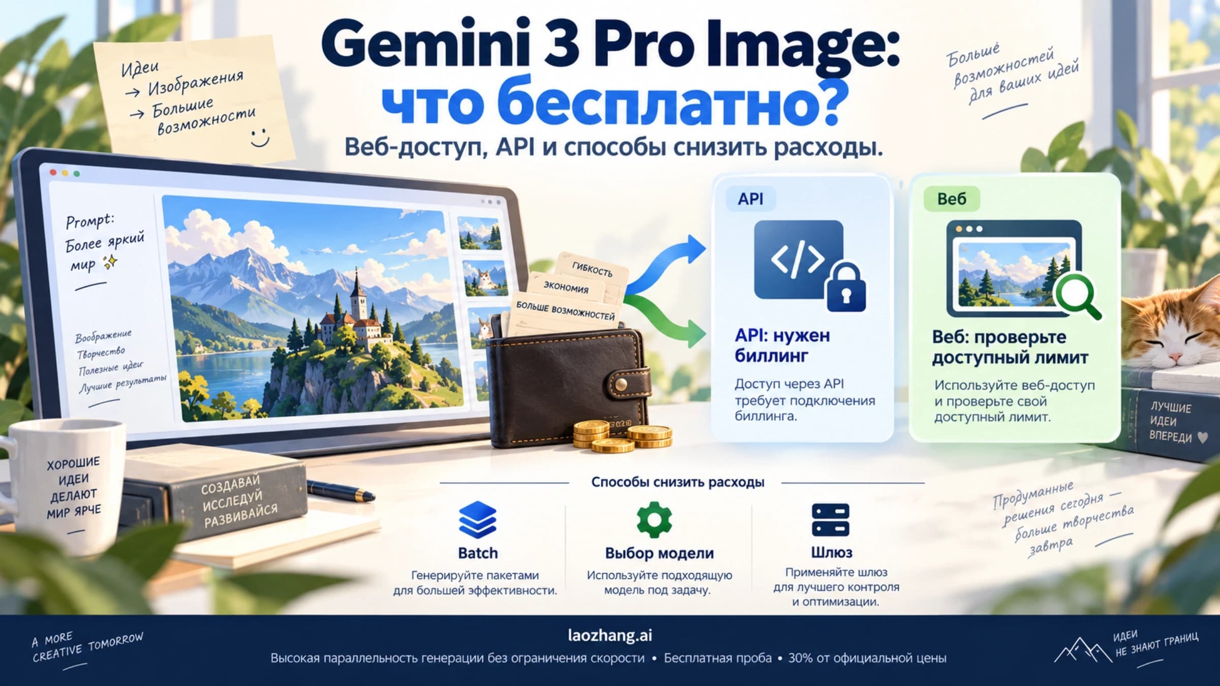 Доступ к Pro через приложение, платный API и экономия на генерации