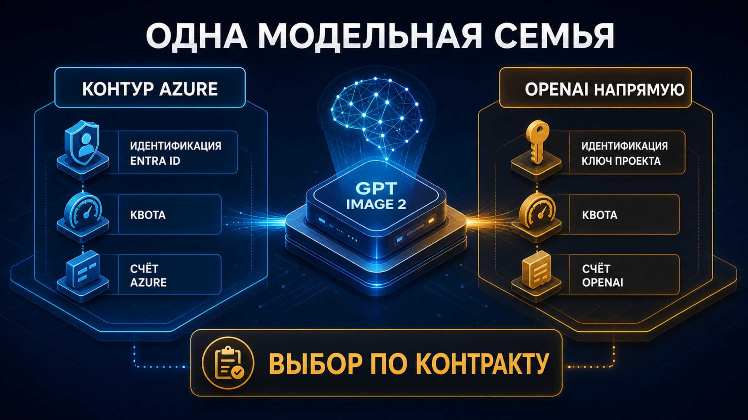 Два эксплуатационных контура Azure и OpenAI вокруг одной возможности GPT Image 2