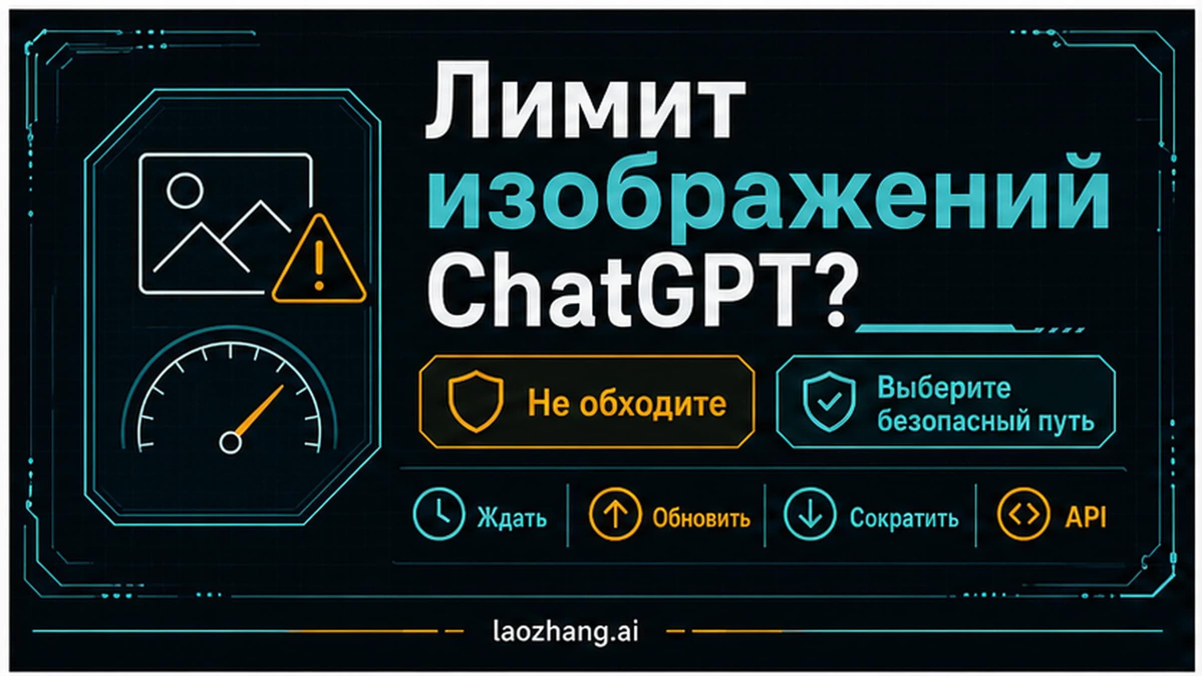 Техническая схема безопасных действий после лимита изображений в ChatGPT