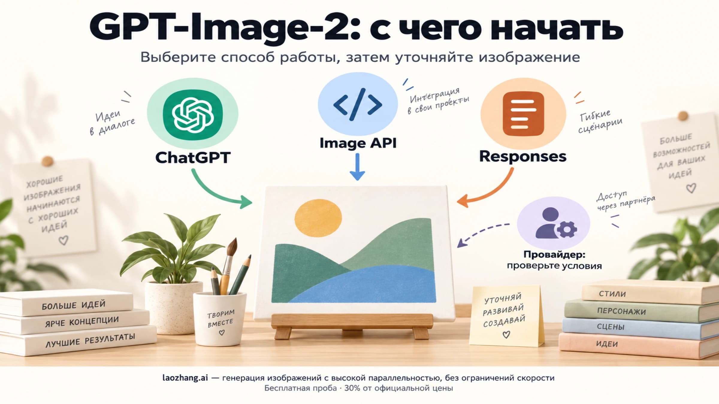 Как начать работу с GPT-Image-2: способы доступа и выбор условий