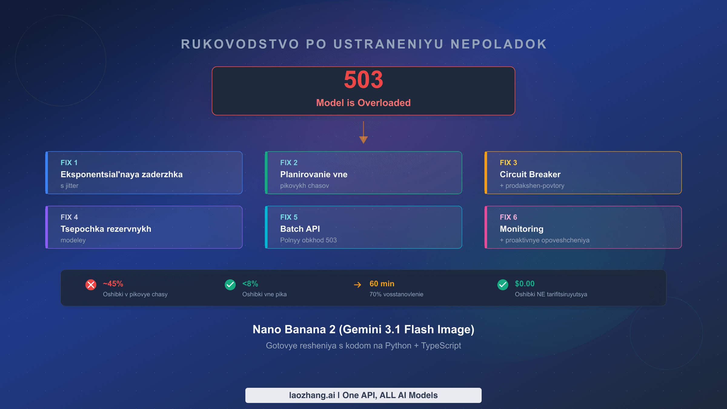 Руководство по исправлению ошибки 503 overloaded в Nano Banana 2 с 6 проверенными решениями