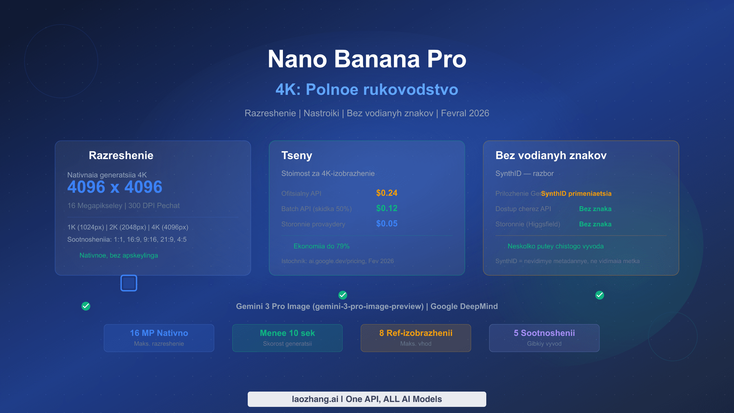 Полное руководство по Nano Banana Pro 4K: разрешение, настройки и вывод без водяных знаков
