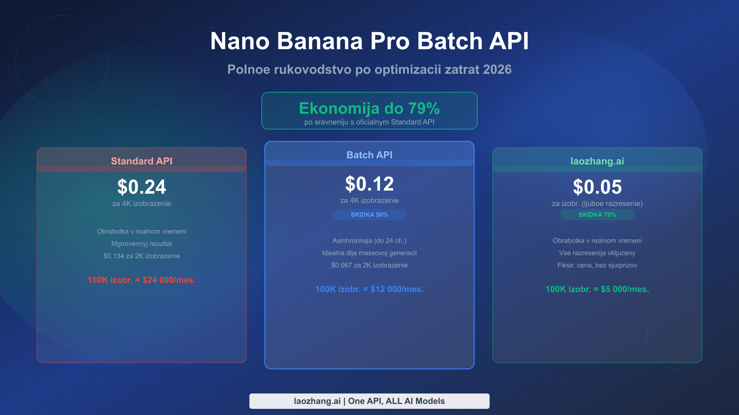 Руководство по оптимизации затрат Nano Banana Pro Batch API — сравнение Standard, Batch и стороннего API