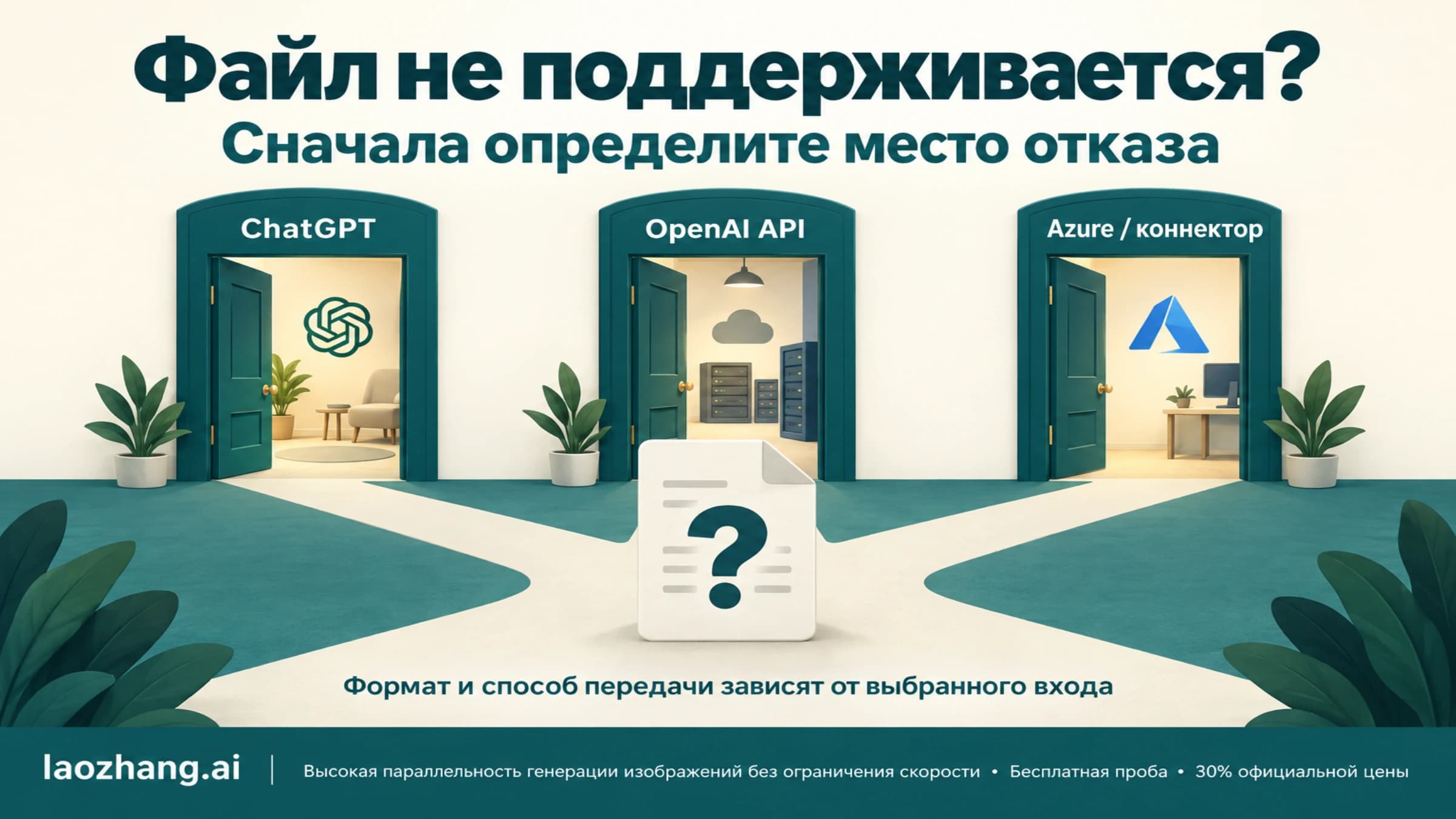 Файл не поддерживается: сначала определите место отказа в ChatGPT, OpenAI API или коннекторе