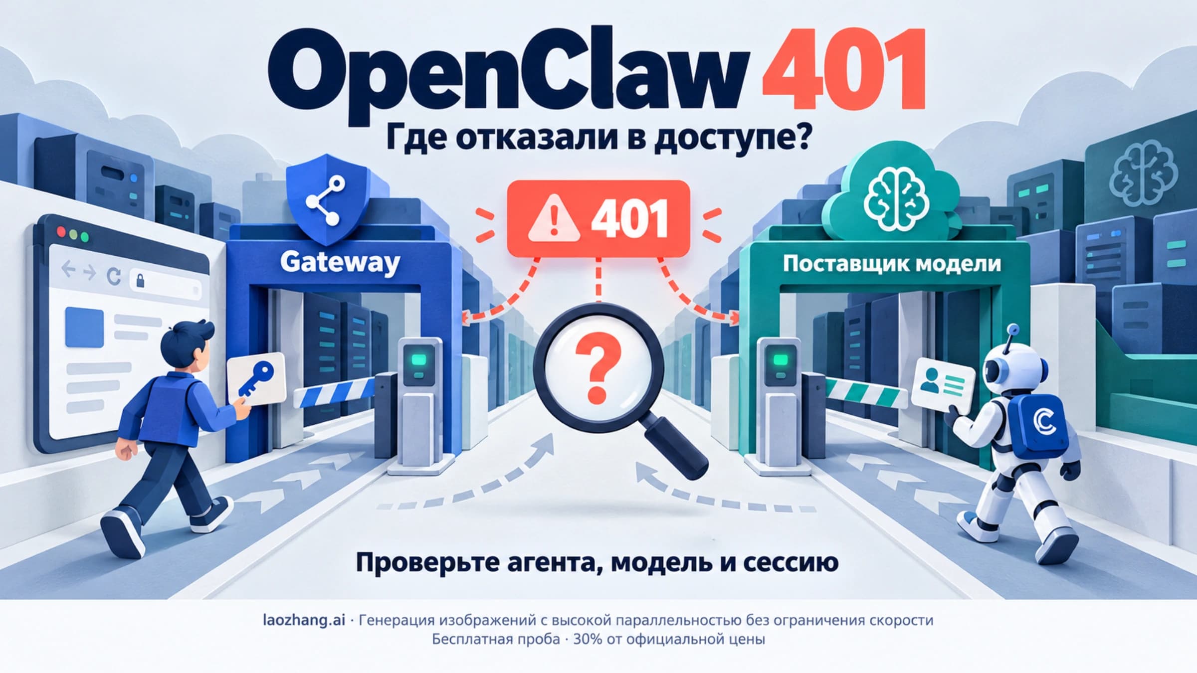 Определение источника отказа авторизации OpenClaw401