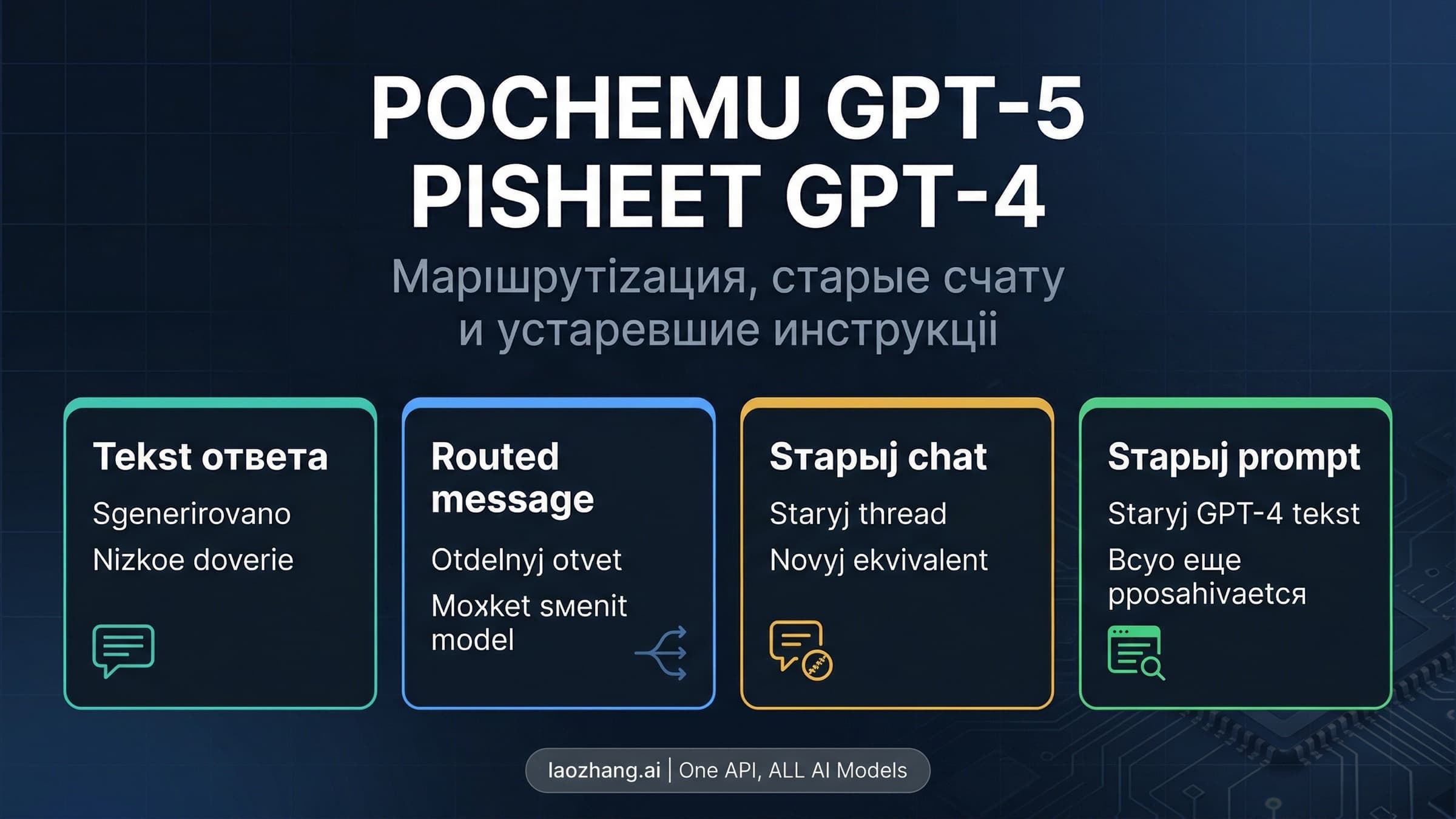 Почему GPT-5 пишет GPT-4: настоящая причина, по которой ChatGPT путает имя модели
