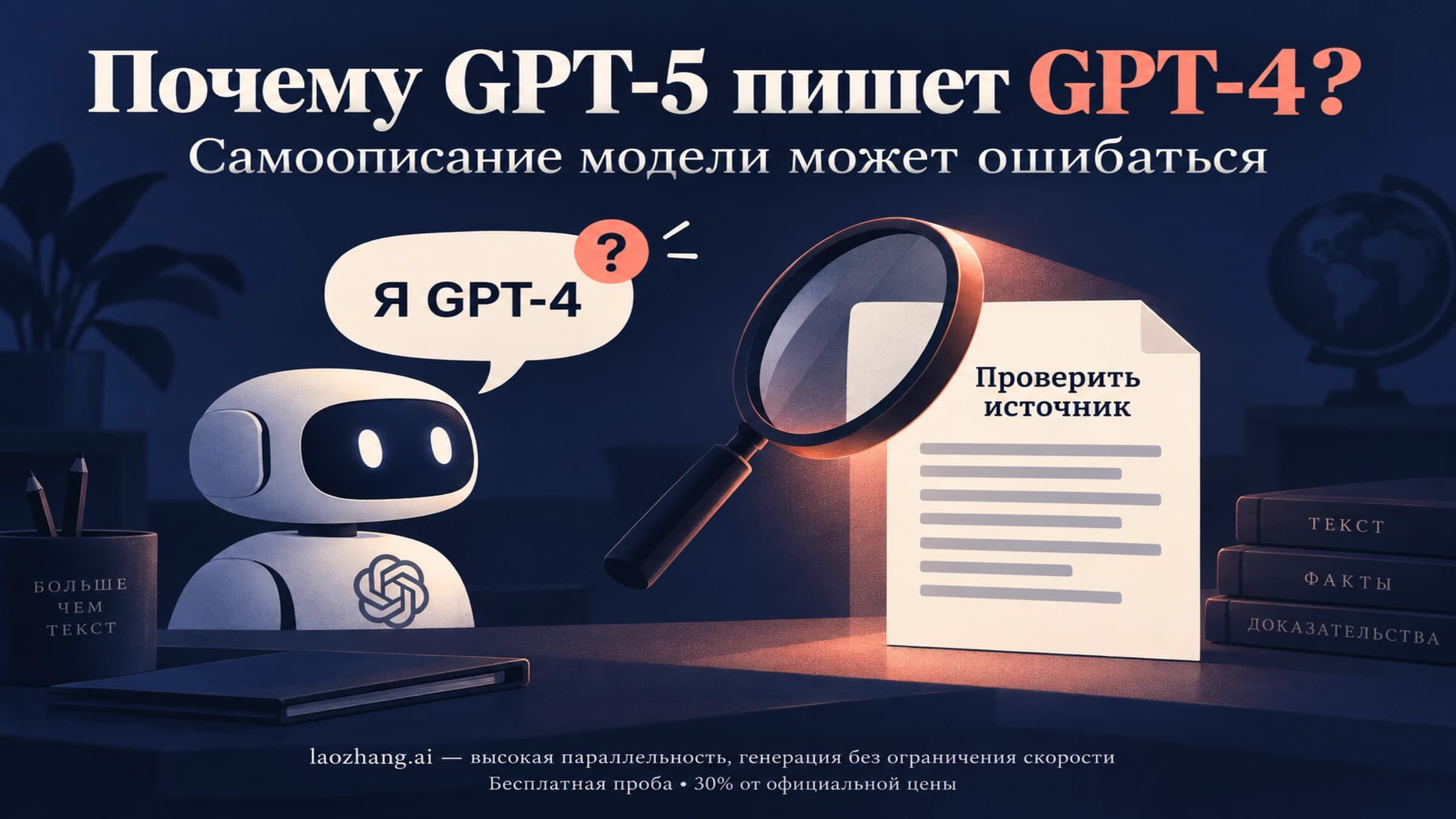 Объяснение, почему GPT-5 может назвать себя GPT-4