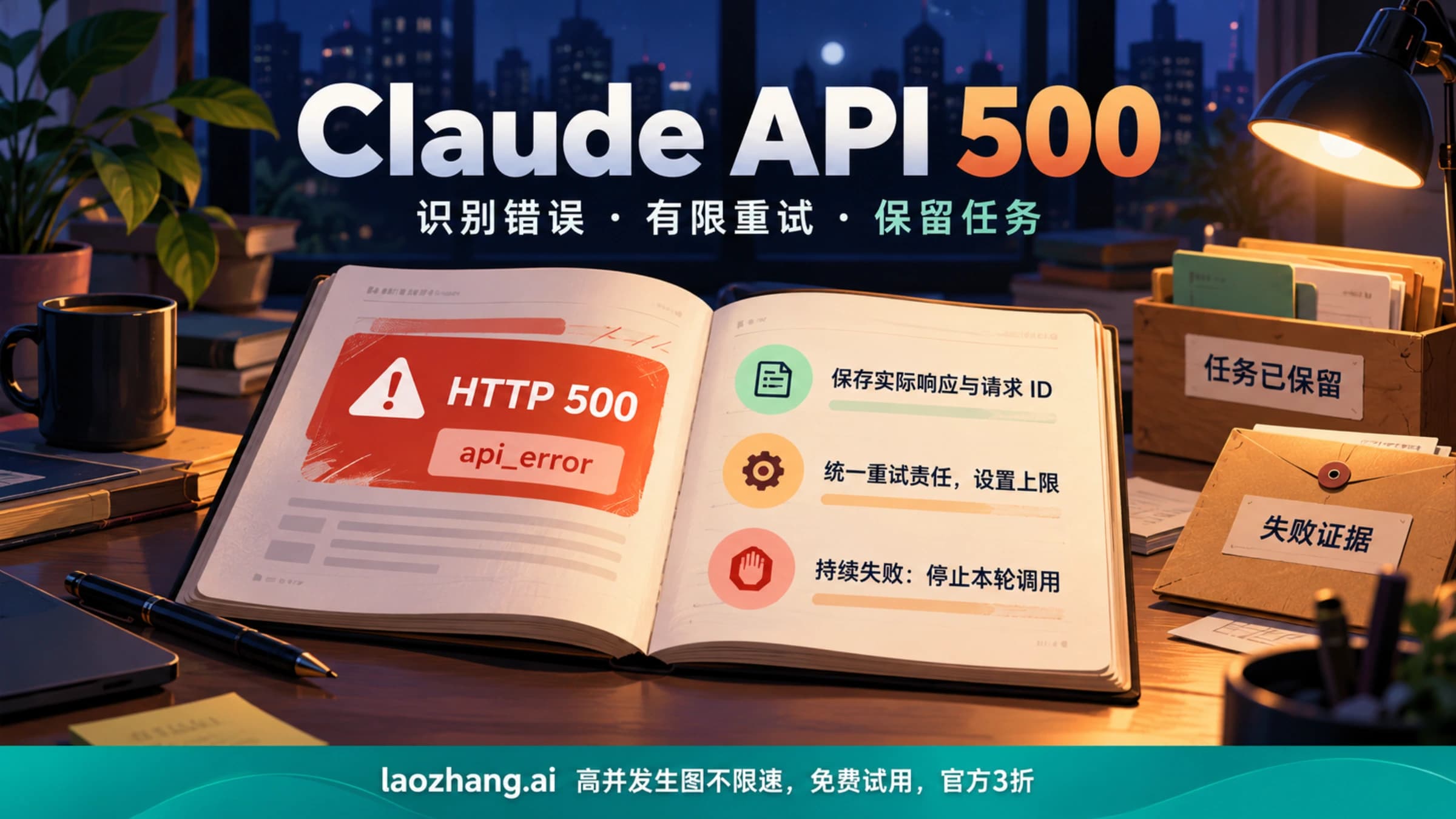 Claude API 500 的实际错误识别、有限重试与失败出口