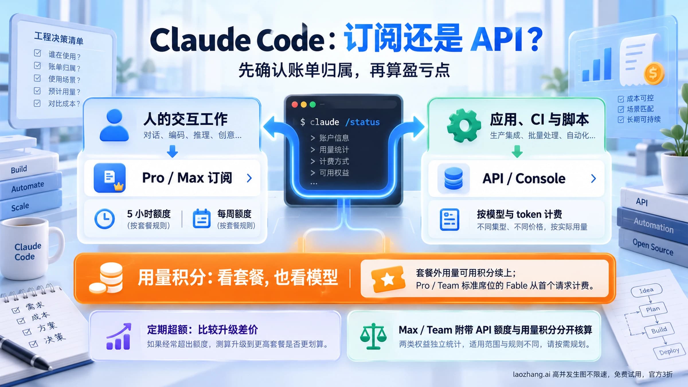 Claude Code 订阅与 API 成本路线决策板