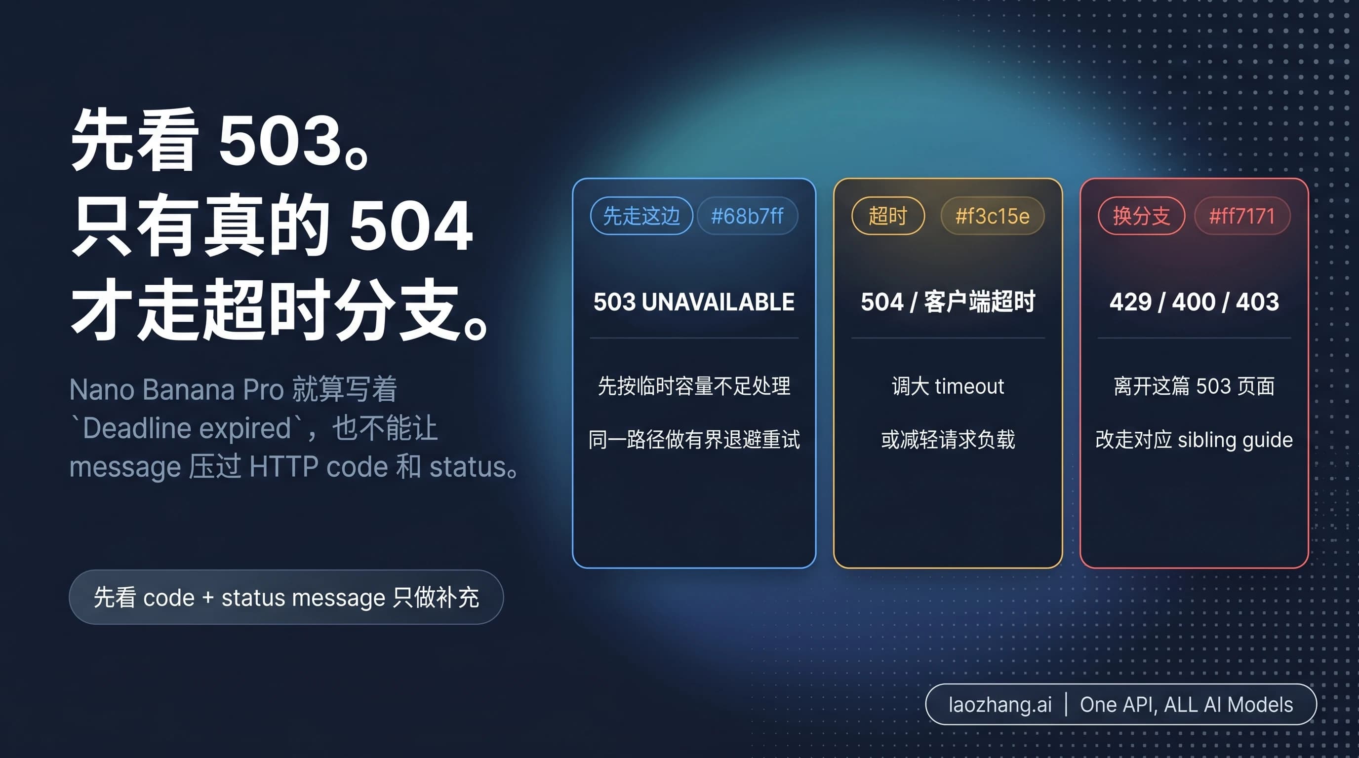 Gemini 图片 503 与 504 的 code-first 分流图
