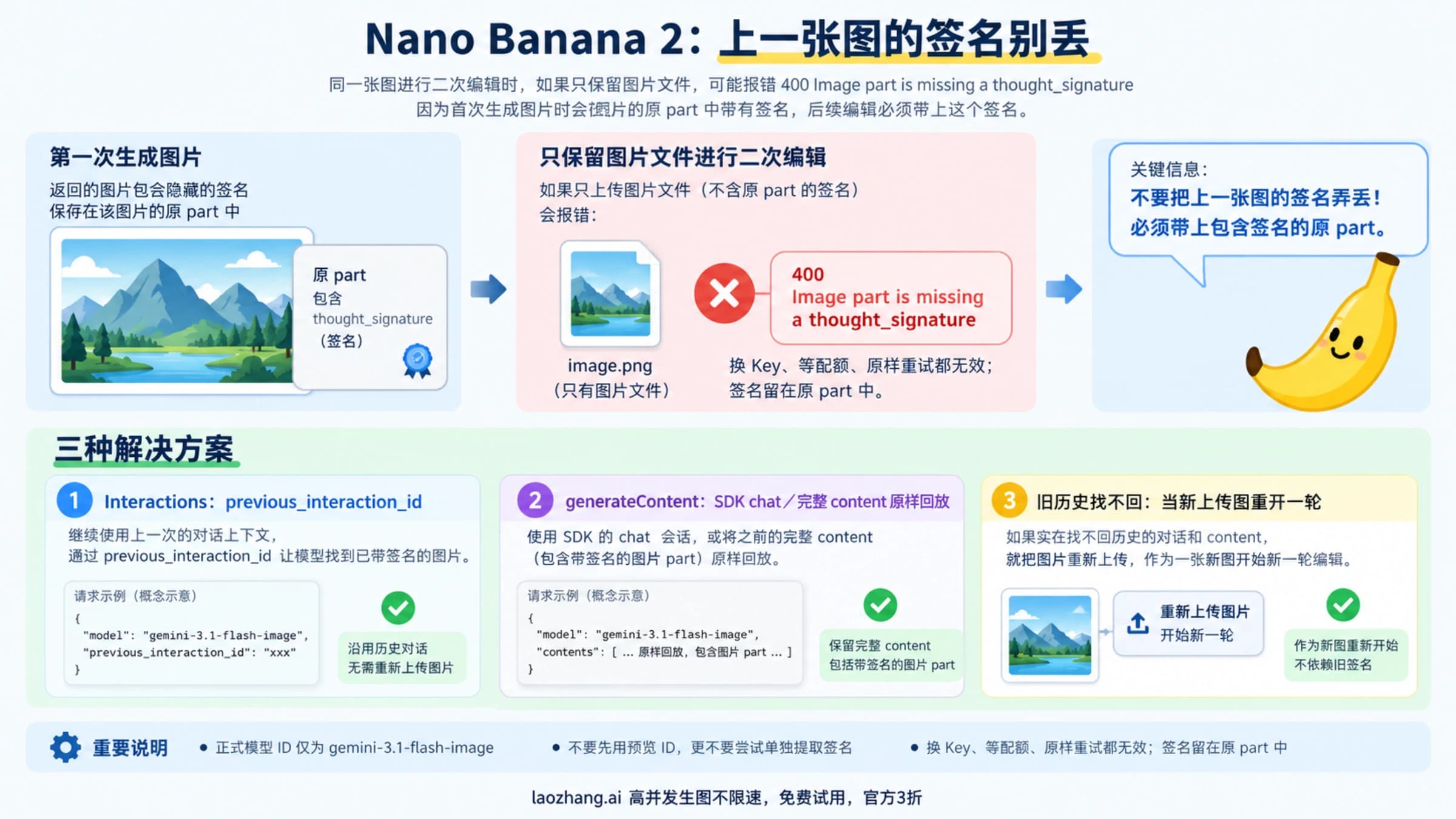 Nano Banana 2第二轮改图缺思考签名的原因与三种修复路线