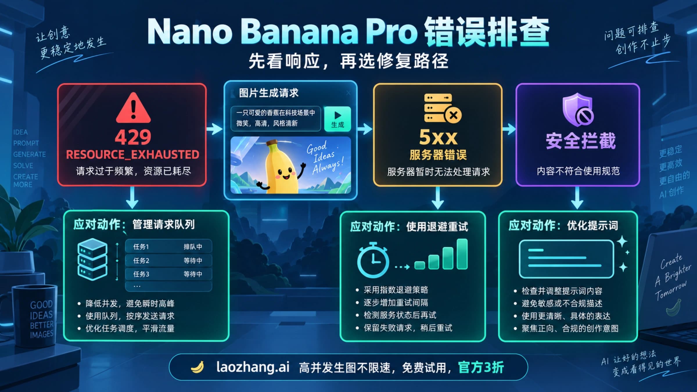 Nano Banana Pro 图片生成错误的分类与排查入口
