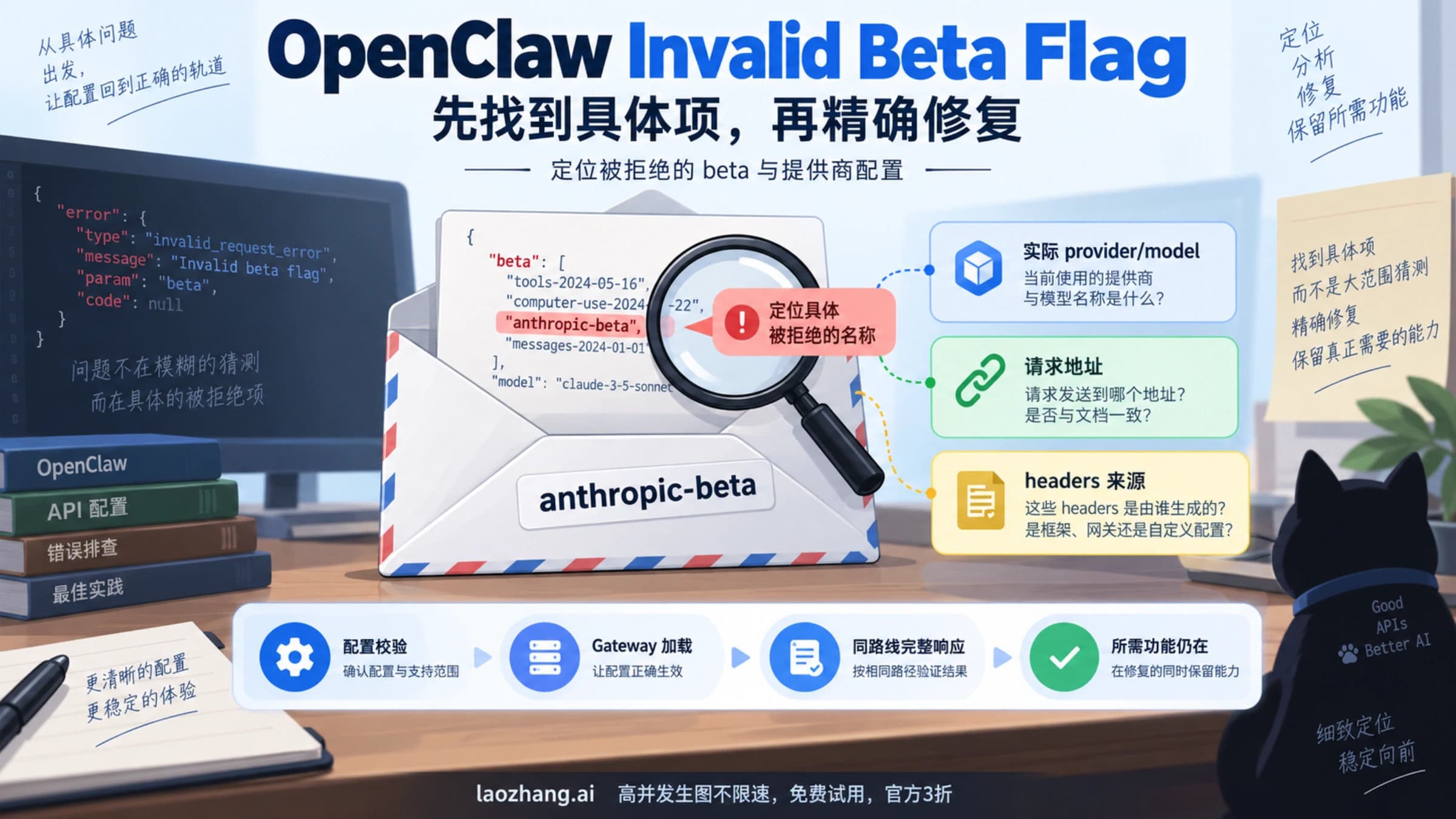 OpenClaw invalid beta flag 的具体功能、提供商与请求头来源排查