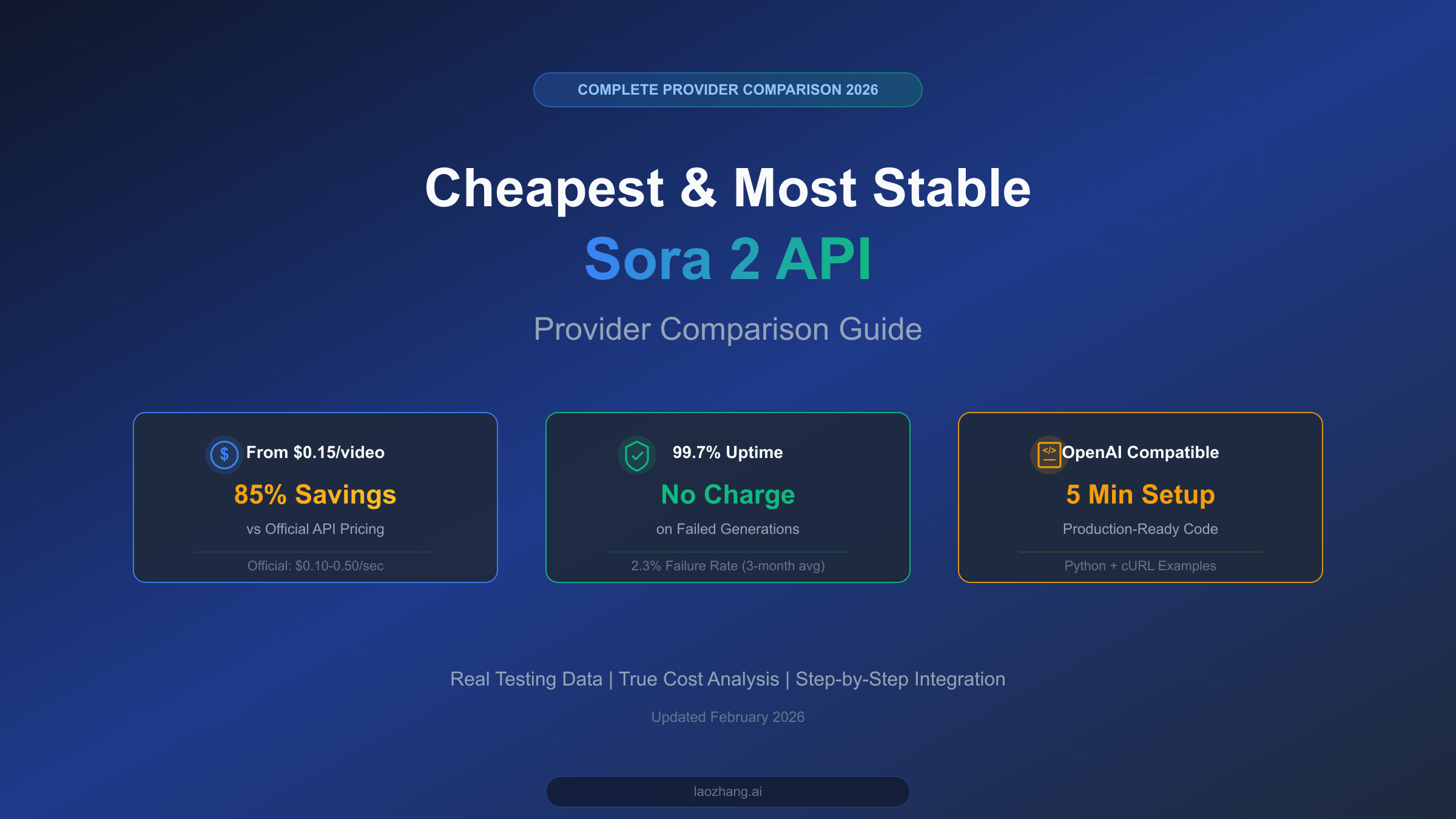 Cheapest and Most Stable Sora 2 API in 2026: Complete Provider Comparison Guide