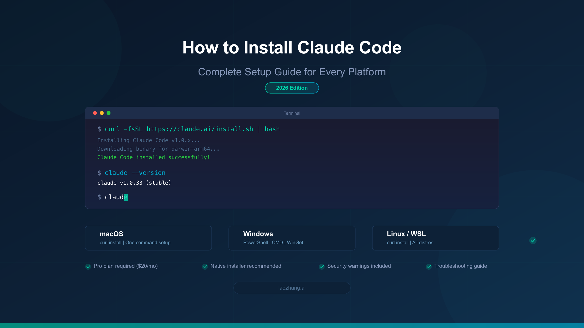 How to Install Claude Code: Complete Setup Guide for Every Platform (2026)