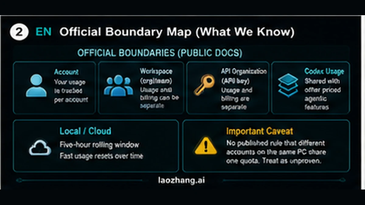 Codex account, workspace, API, and feature-sharing boundaries