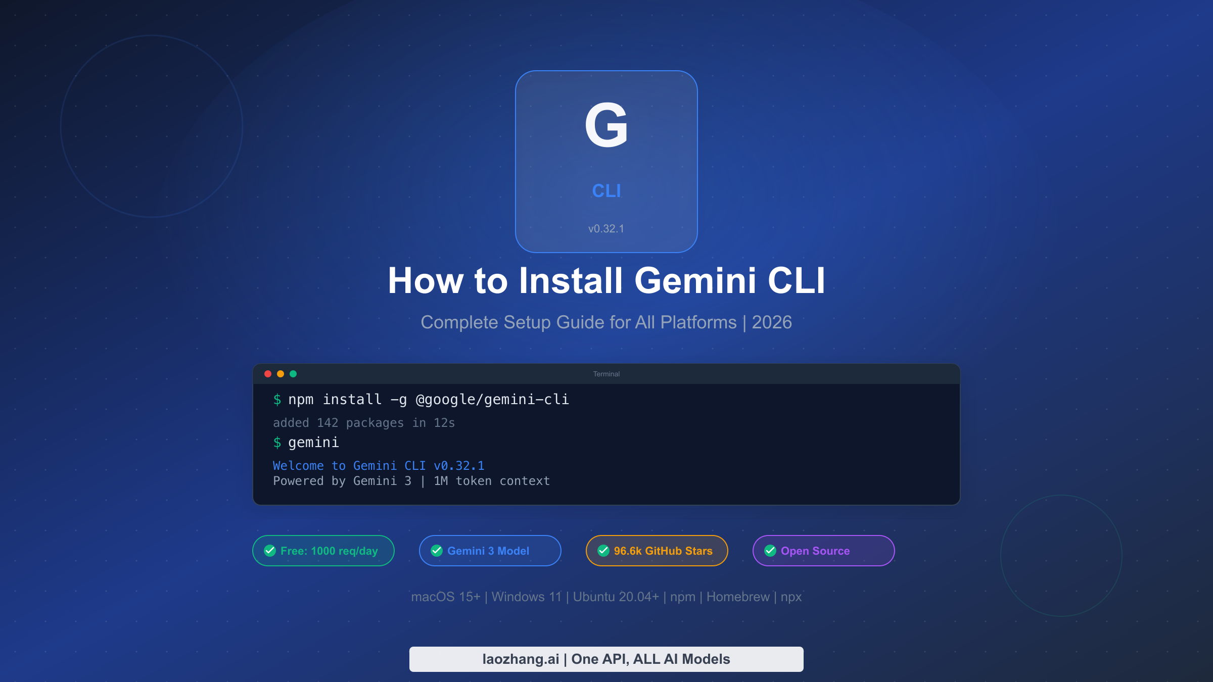 How to Install Gemini CLI: Complete Setup Guide for All Platforms (2026)