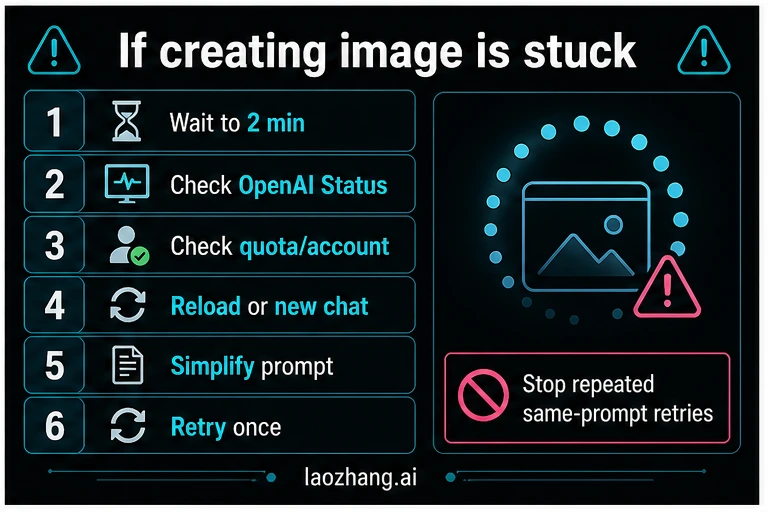 ChatGPT stuck image workflow