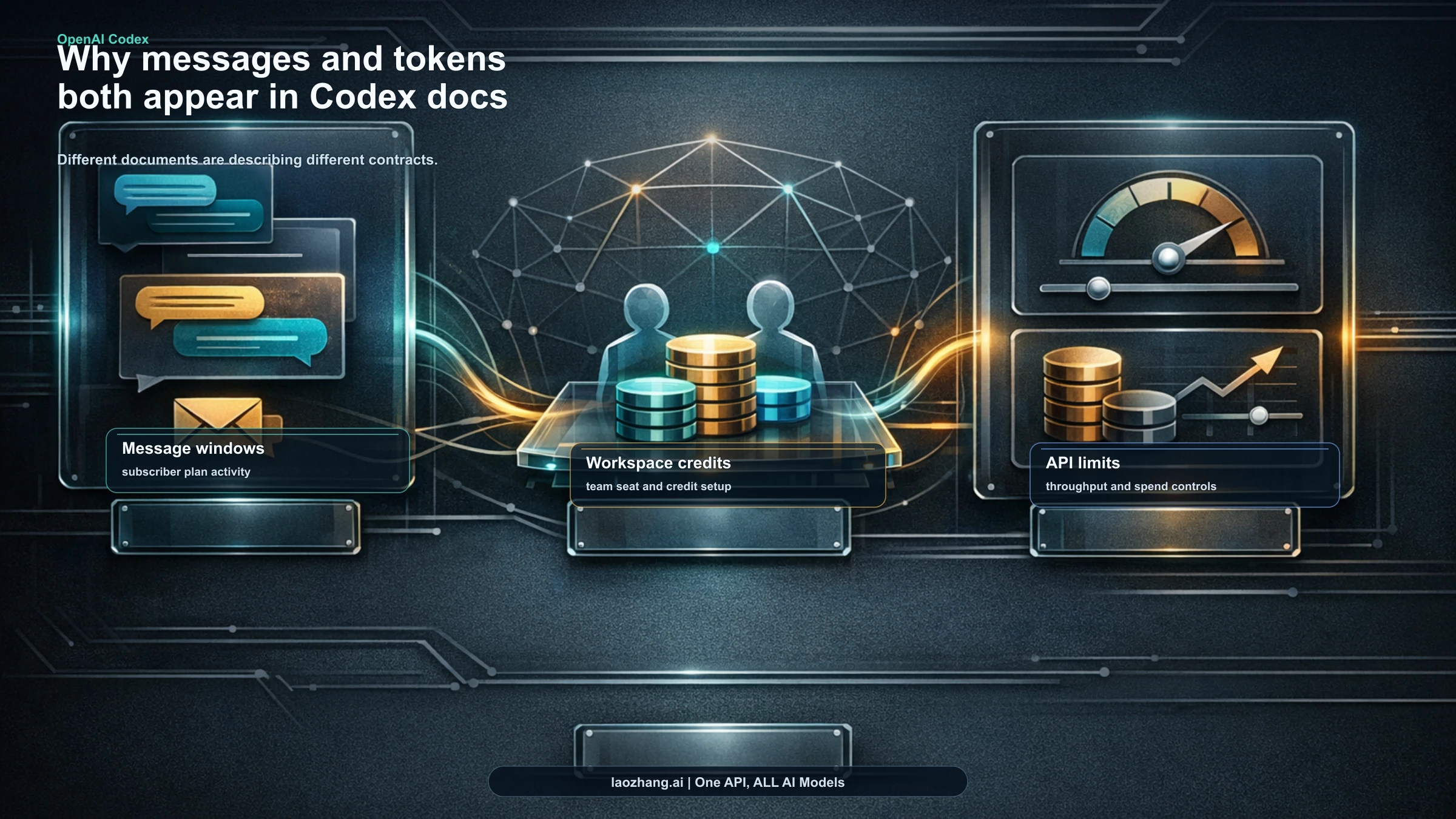 Board explaining why current OpenAI Codex docs mention messages in one place and tokens in another
