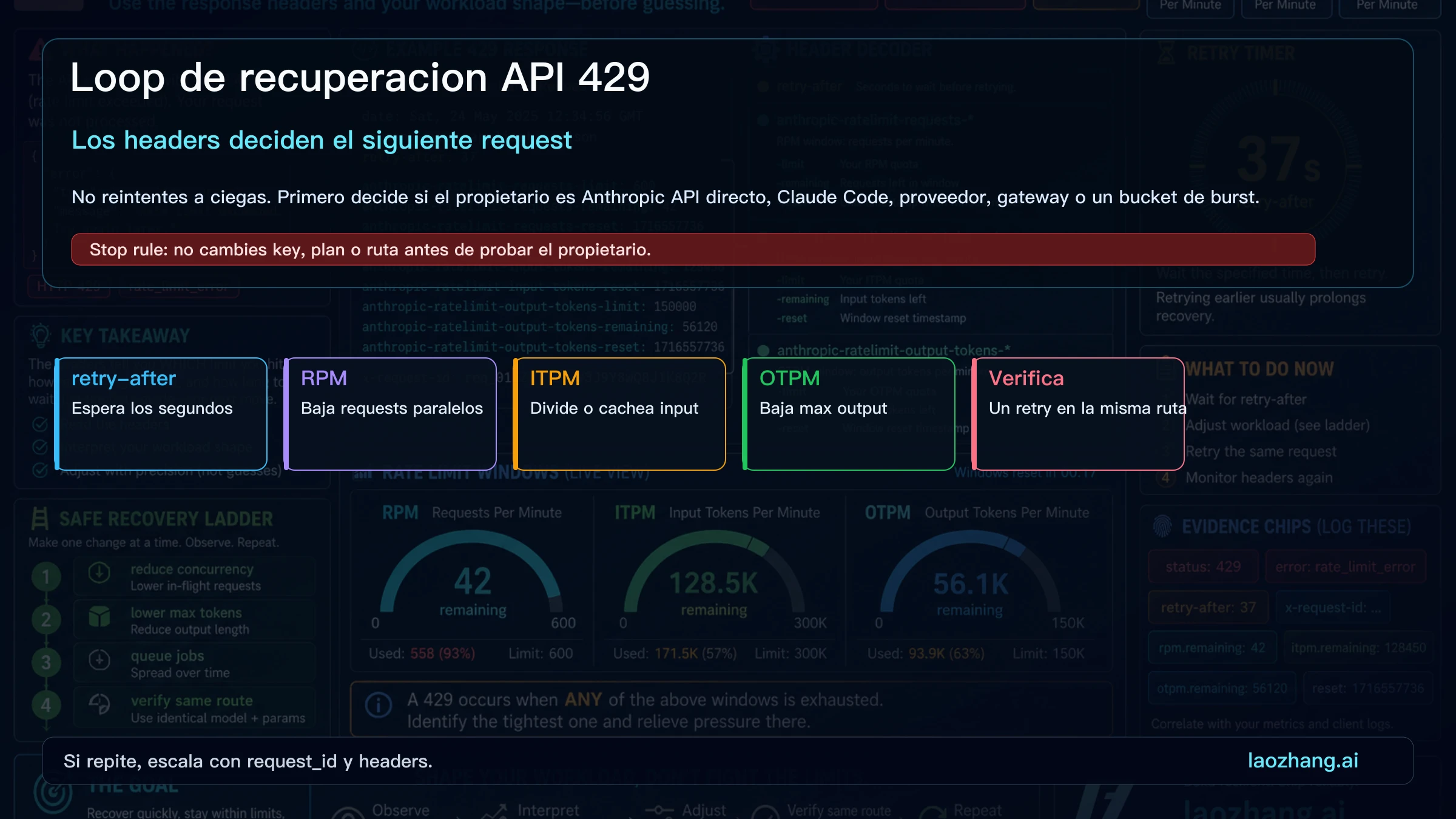 Loop de headers y retry