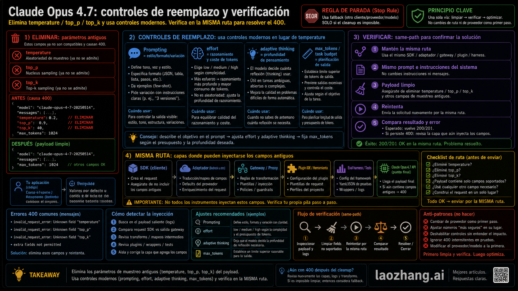 Controles de reemplazo