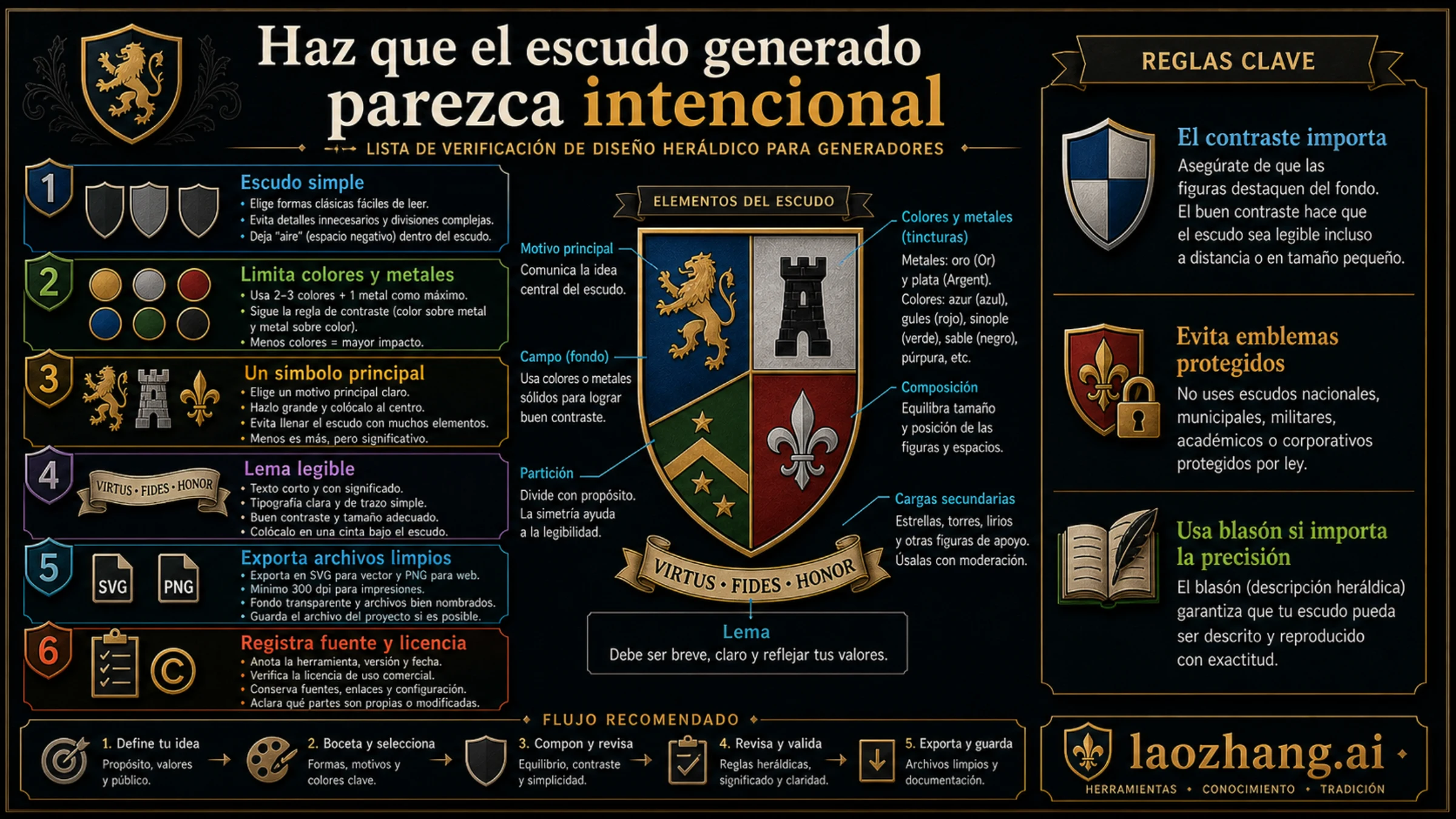 Checklist de diseño heráldico