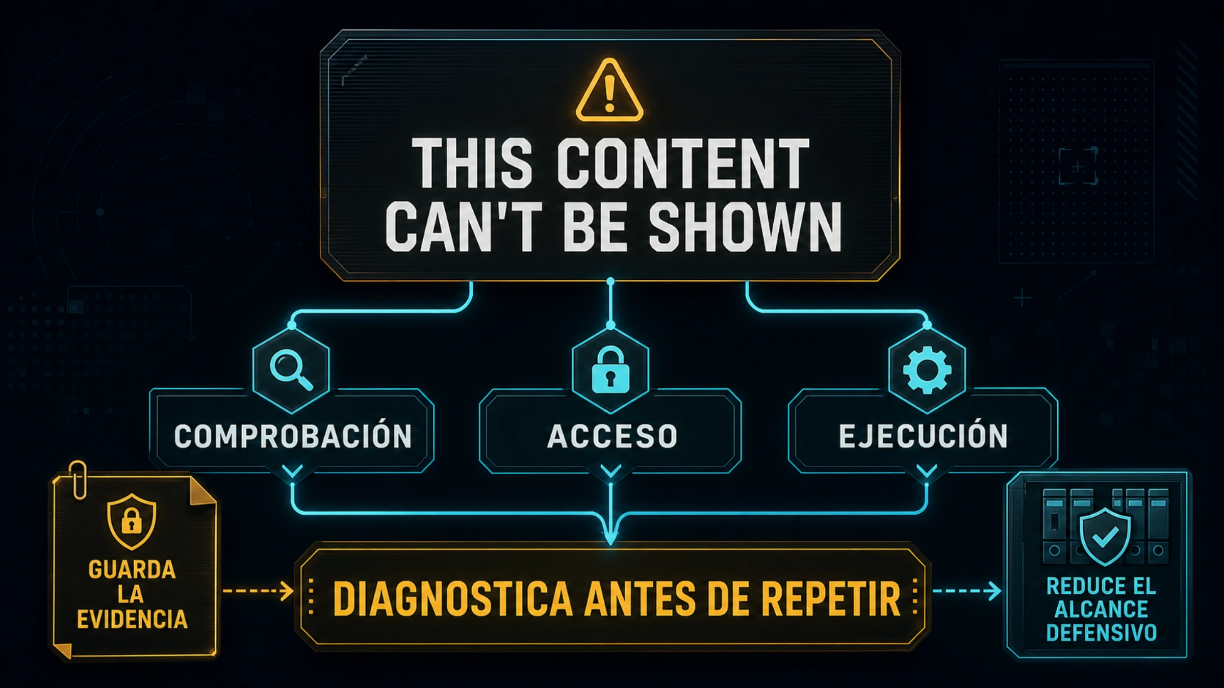 Aviso de Codex Security que se divide en diagnóstico de seguridad, acceso y ejecución