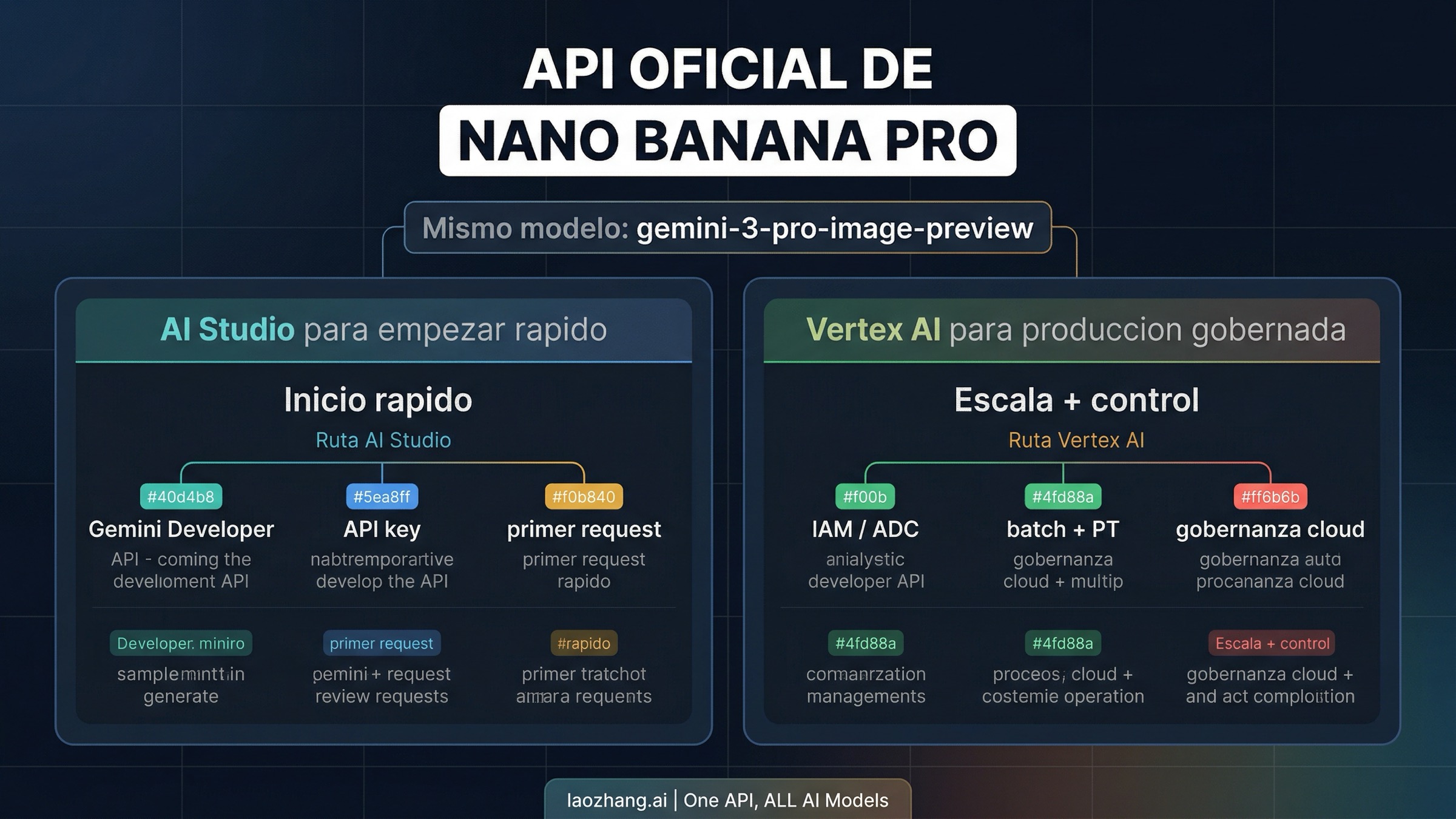 Guia de Nano Banana Pro API en 2026: rutas oficiales con Vertex AI y AI Studio