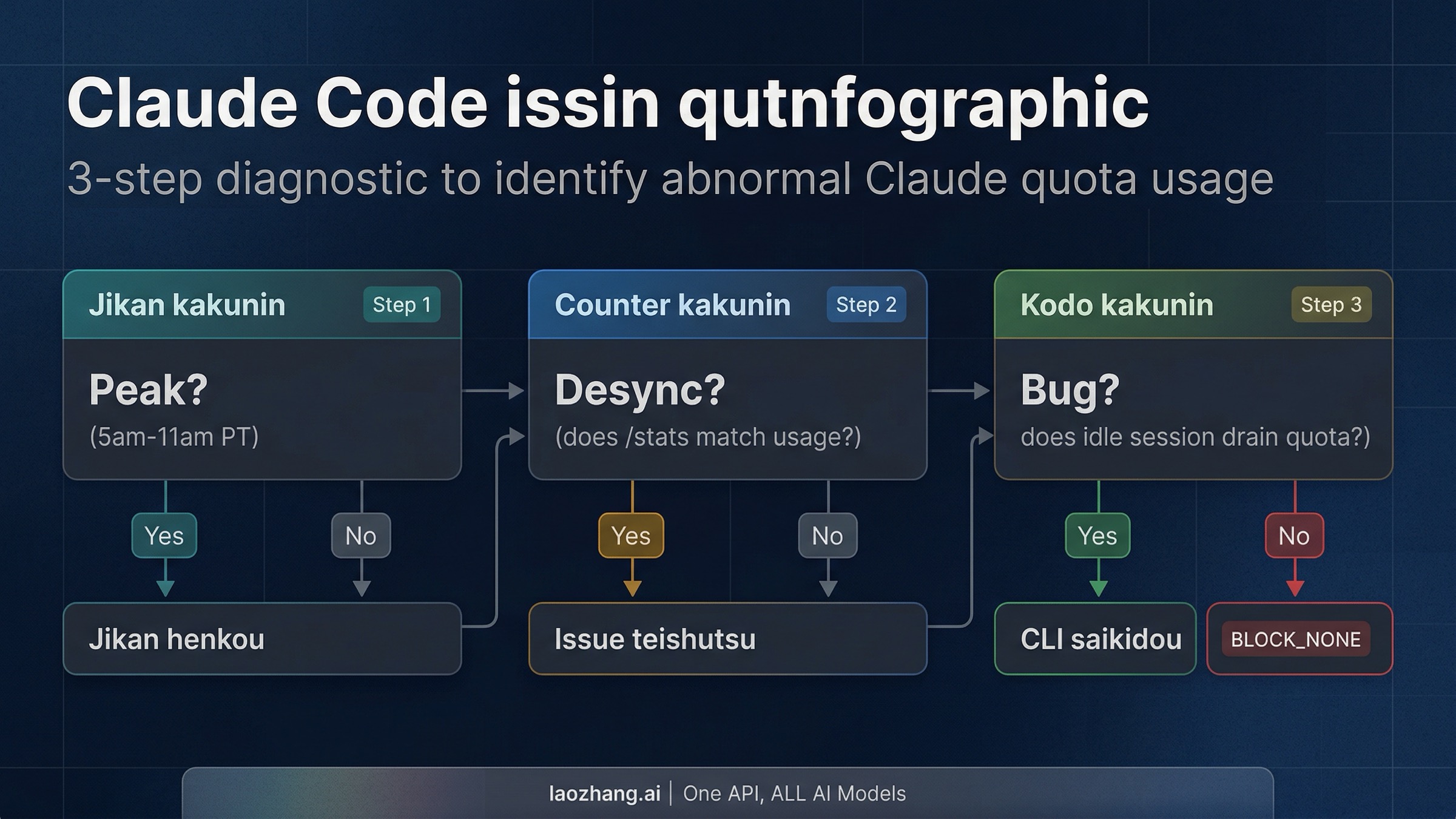 Claude Code Maxクォータ消費問題を特定するための3ステップ診断フローチャート
