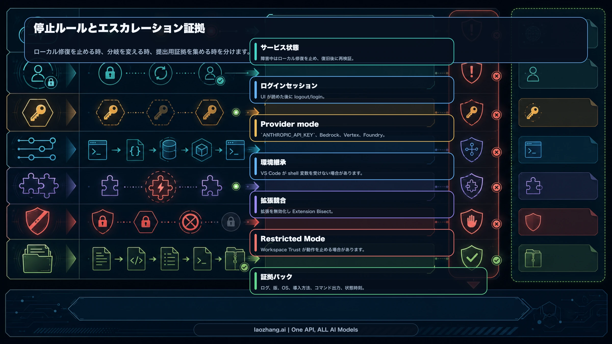 Claude Code status provider conflict escalation board
