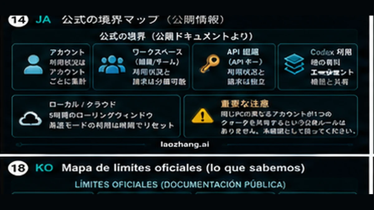 Codex の公式境界: アカウント、ワークスペース、API 組織、機能共有