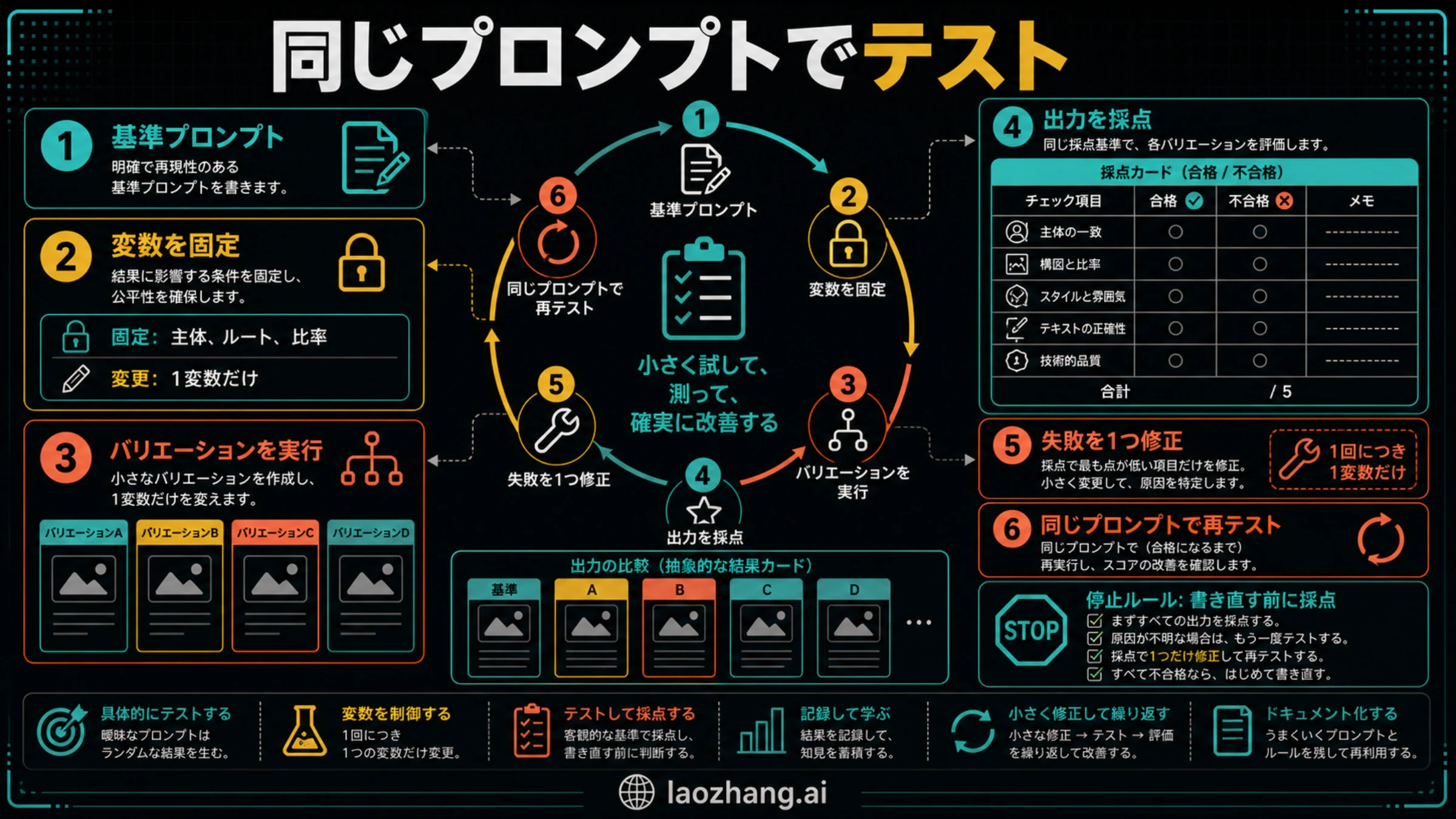 Nano Banana の同一プロンプトテストループ