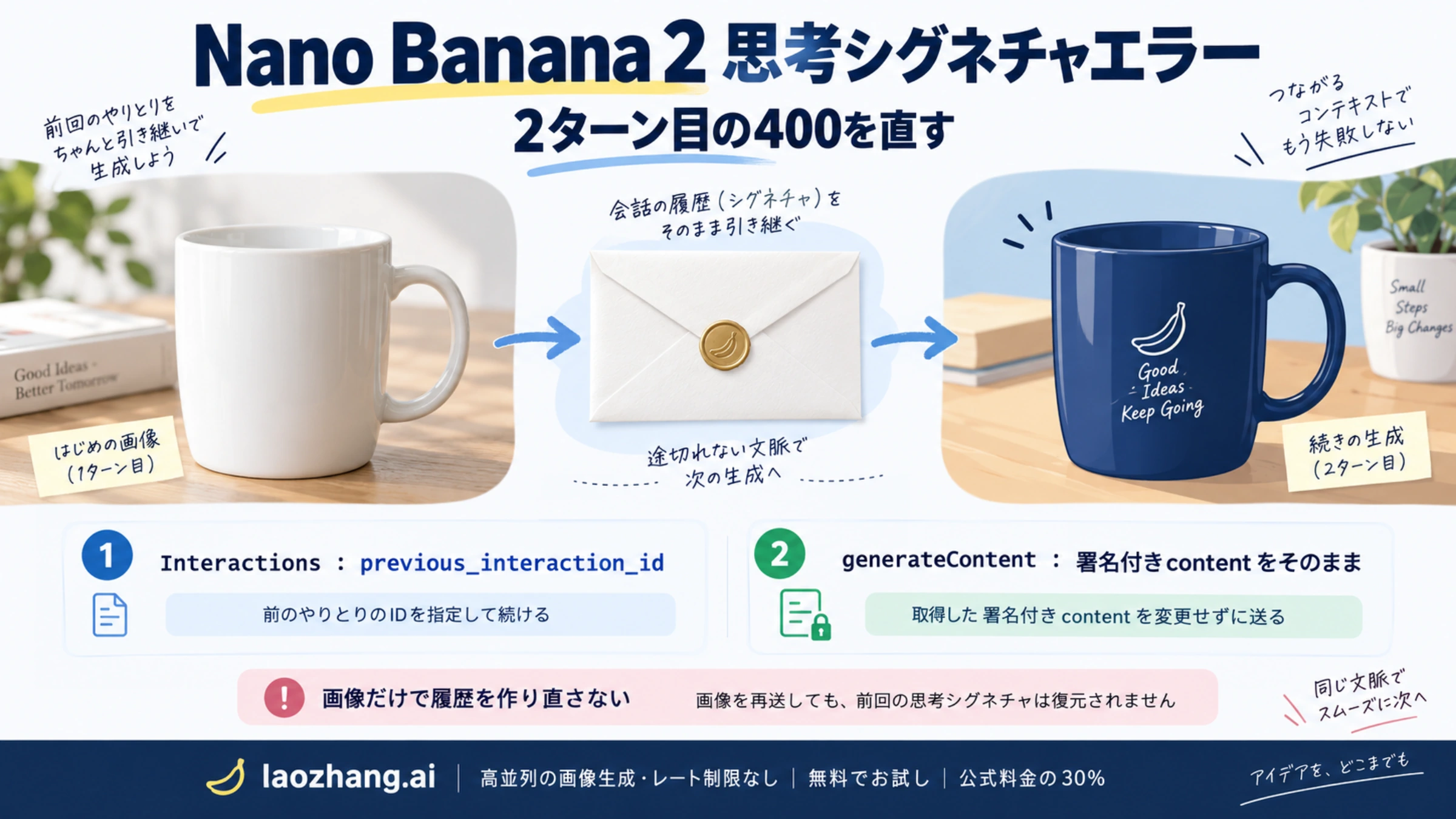 Nano Banana 2の画像編集で前ターンの状態を保つ方法