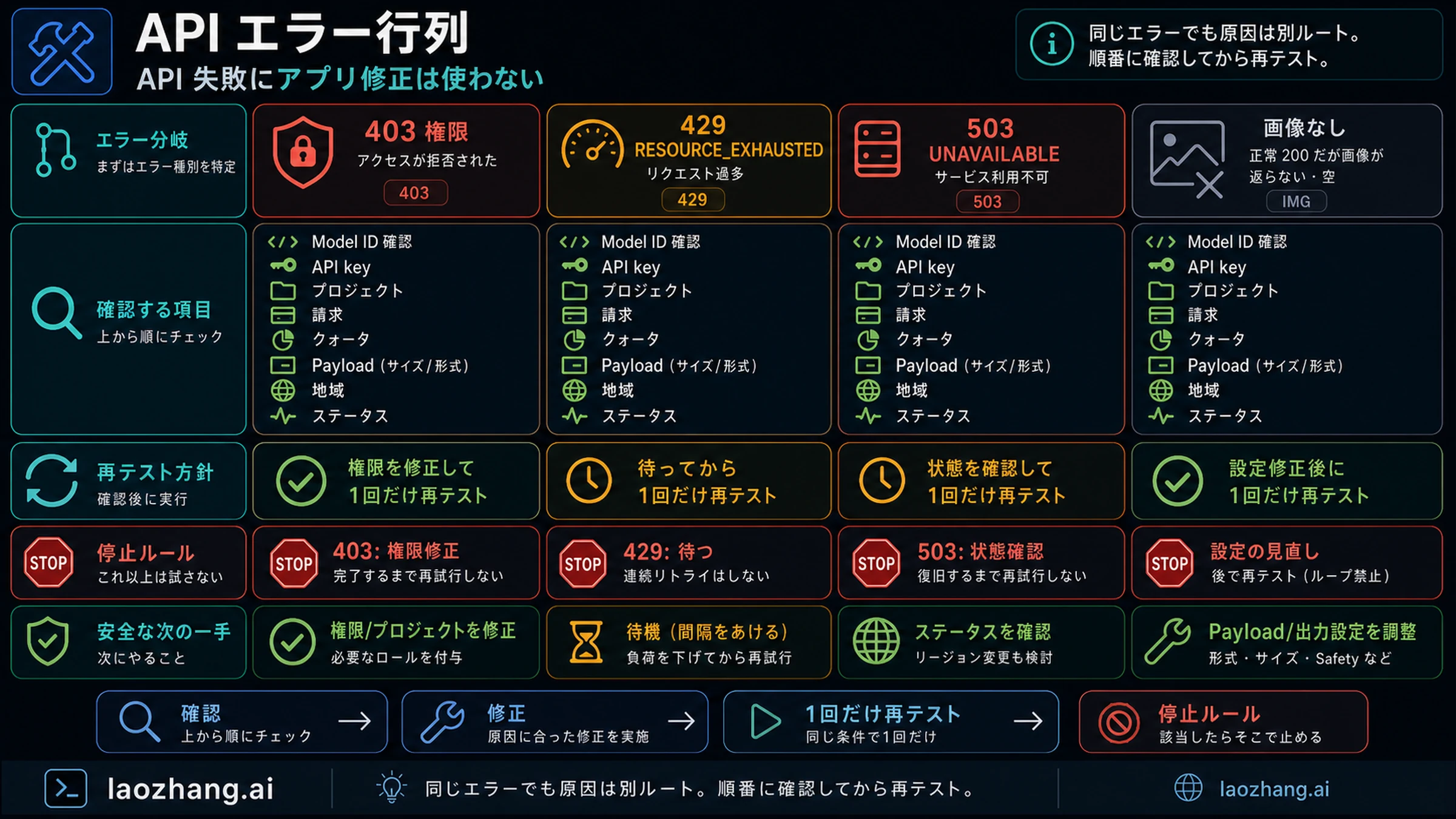 Gemini API 画像エラーの matrix