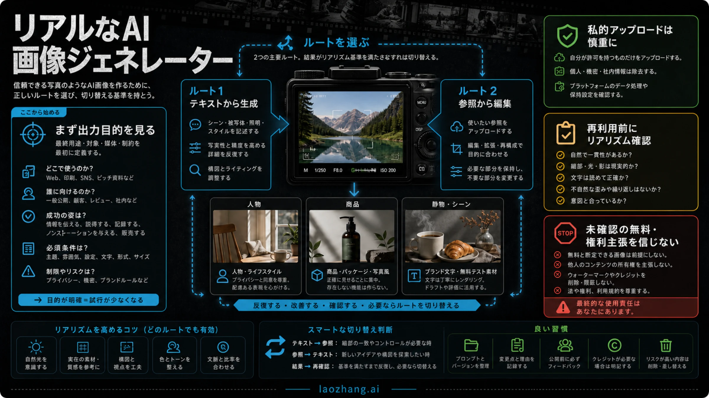 リアルなAI画像生成:写真・人物・商品画像で選ぶ安全なルート